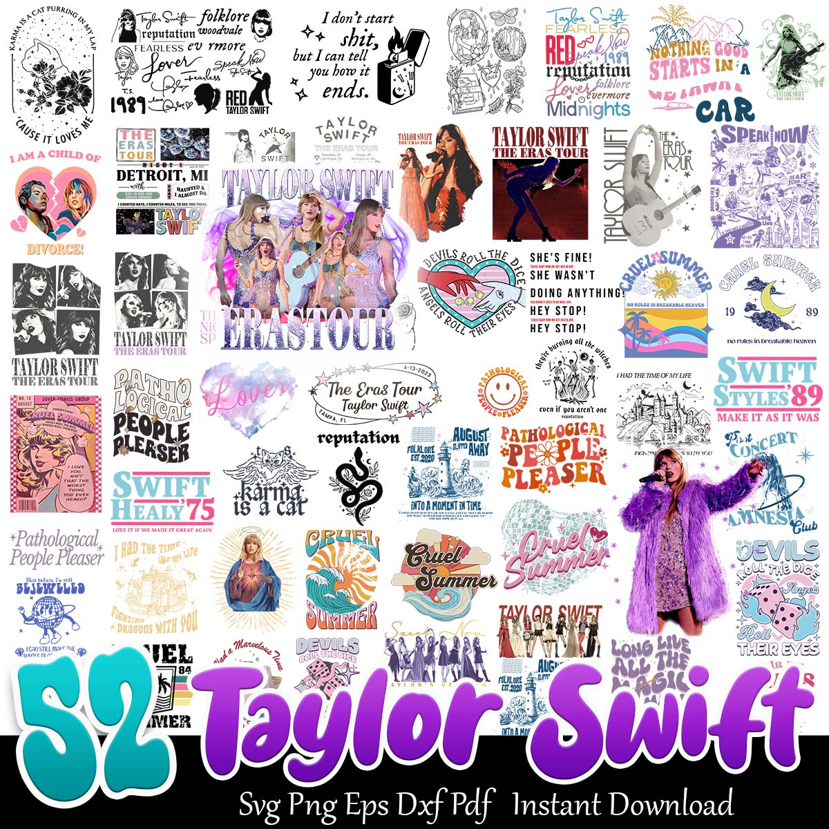 Taylor Swift Art Bundle Svg bundle, Taylor Swift art and quotes bundle