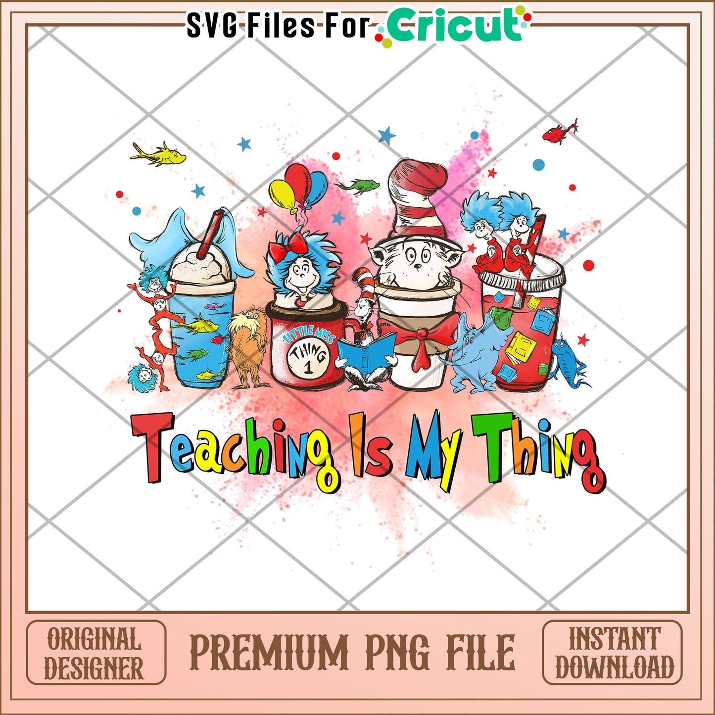 Teaching Is My Thing PNG Sublimation Design