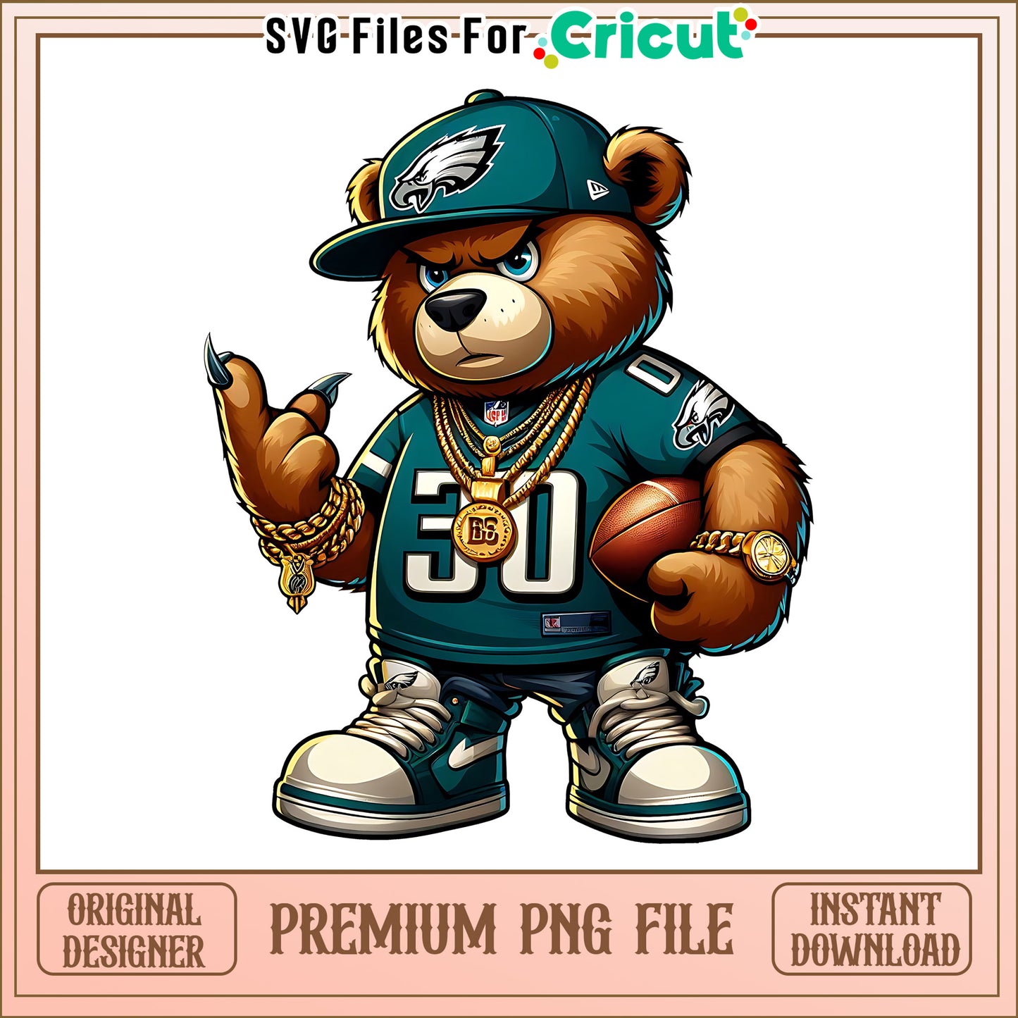 Teddy bear nfl team Eagles png, Philadelphia Eagles png, NFL png