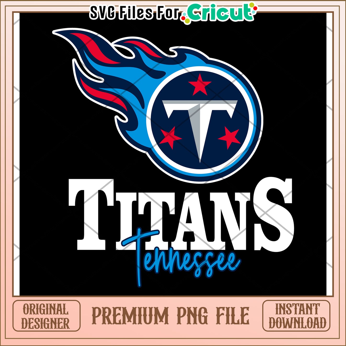 Tennessee Titans logo design for crafting, premium PNG download available
