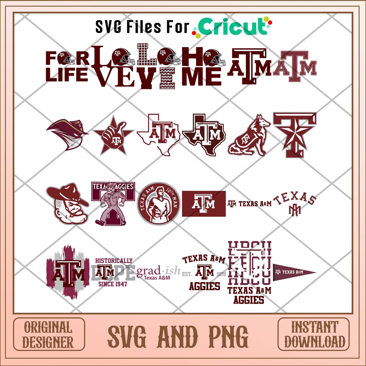 Texas A&M svg, Texas A&M football svg bundle, NCAA svg