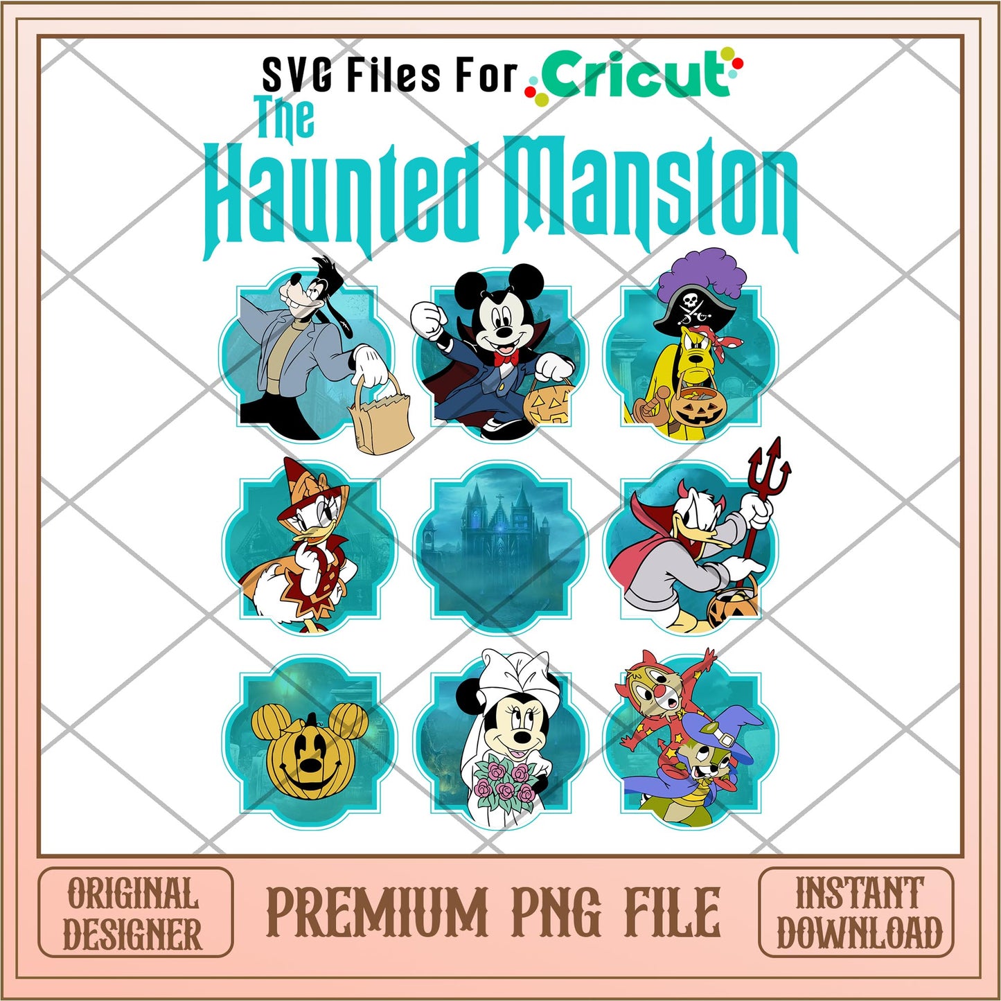 The Haunted Manston png, Disney characters png, Digital Download