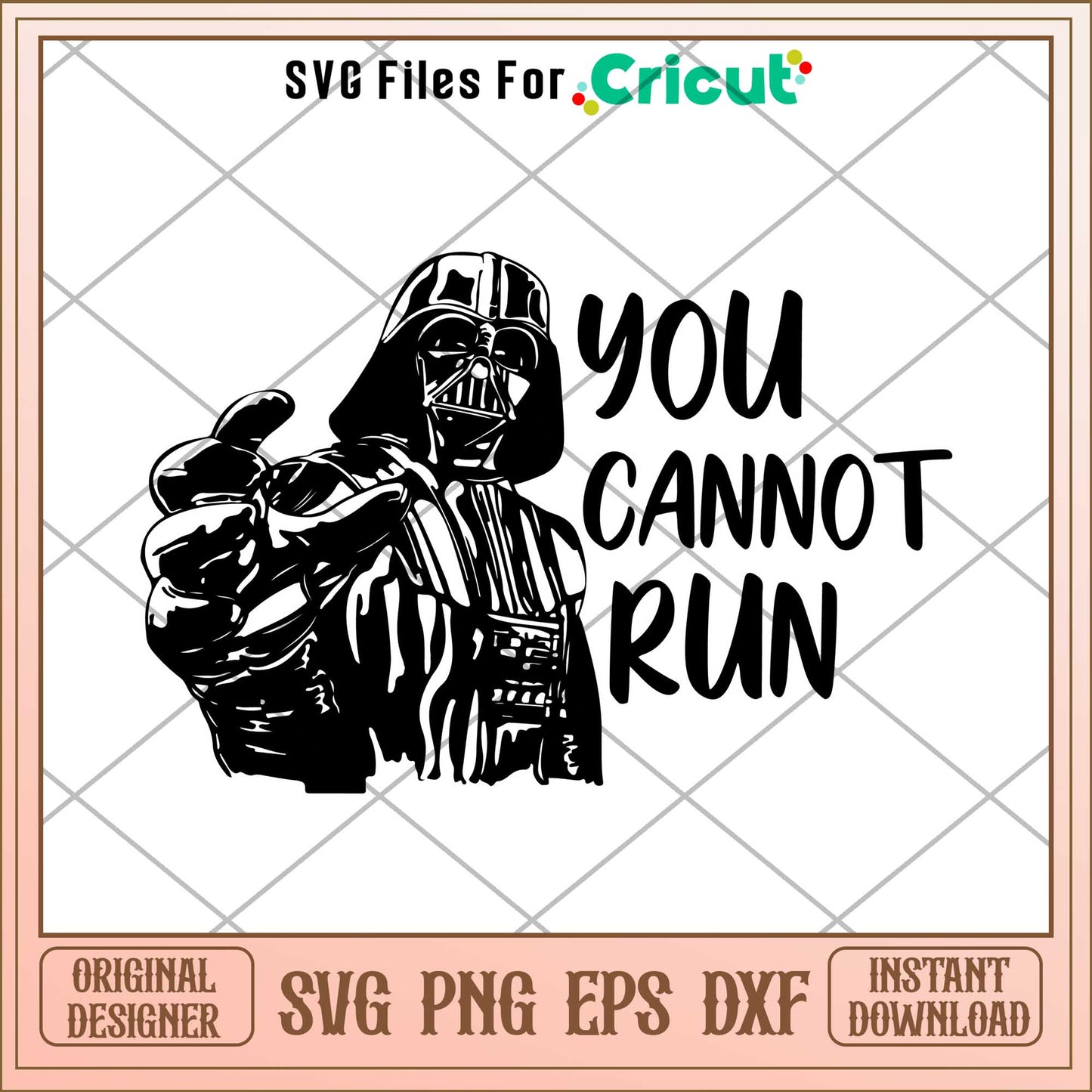 The Mandalorian You cannot run svg, The Mandalorian svg, digital download