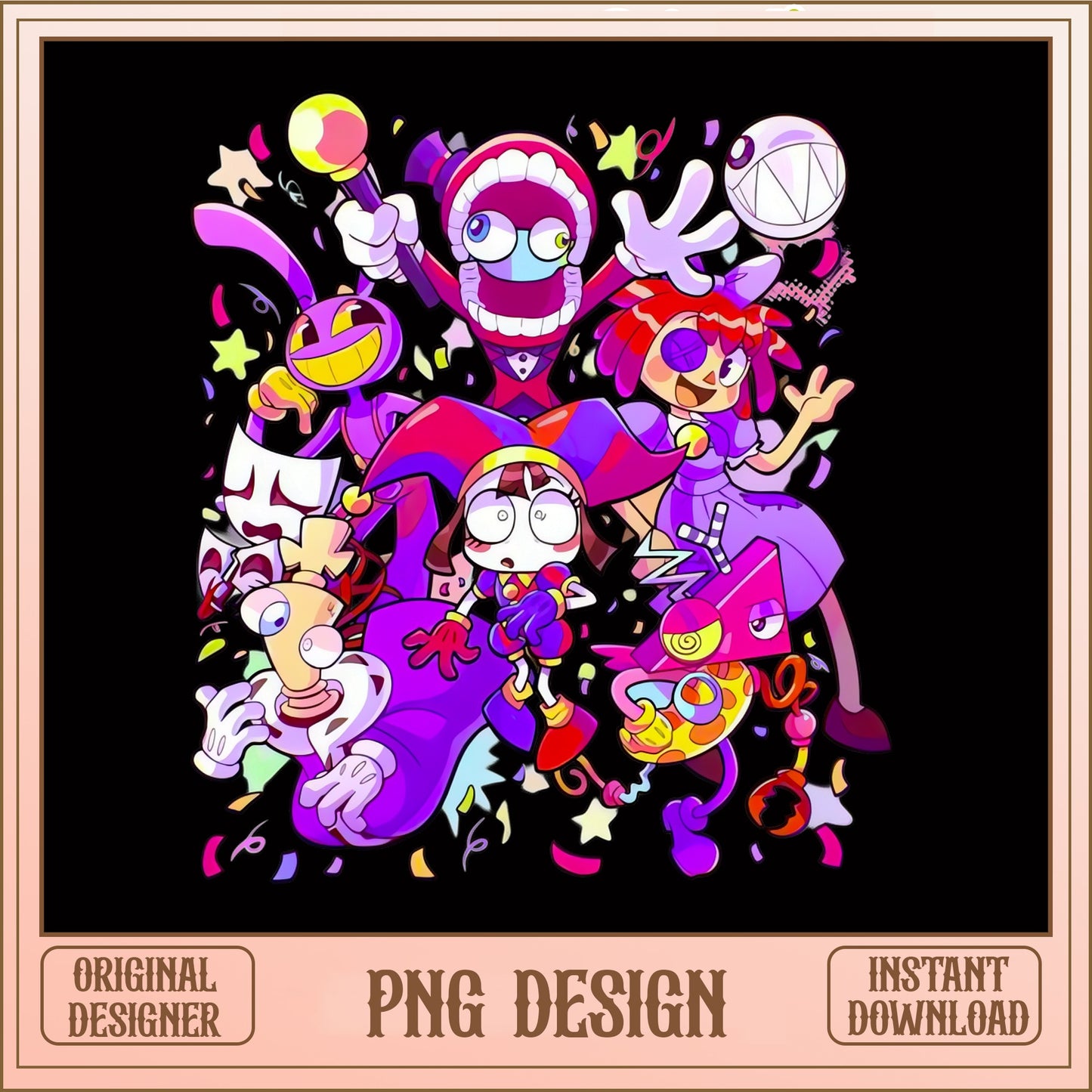 The Amazing Digital Circus PNG Bundle, Pomni And Friends PNG, Cartoon PNG