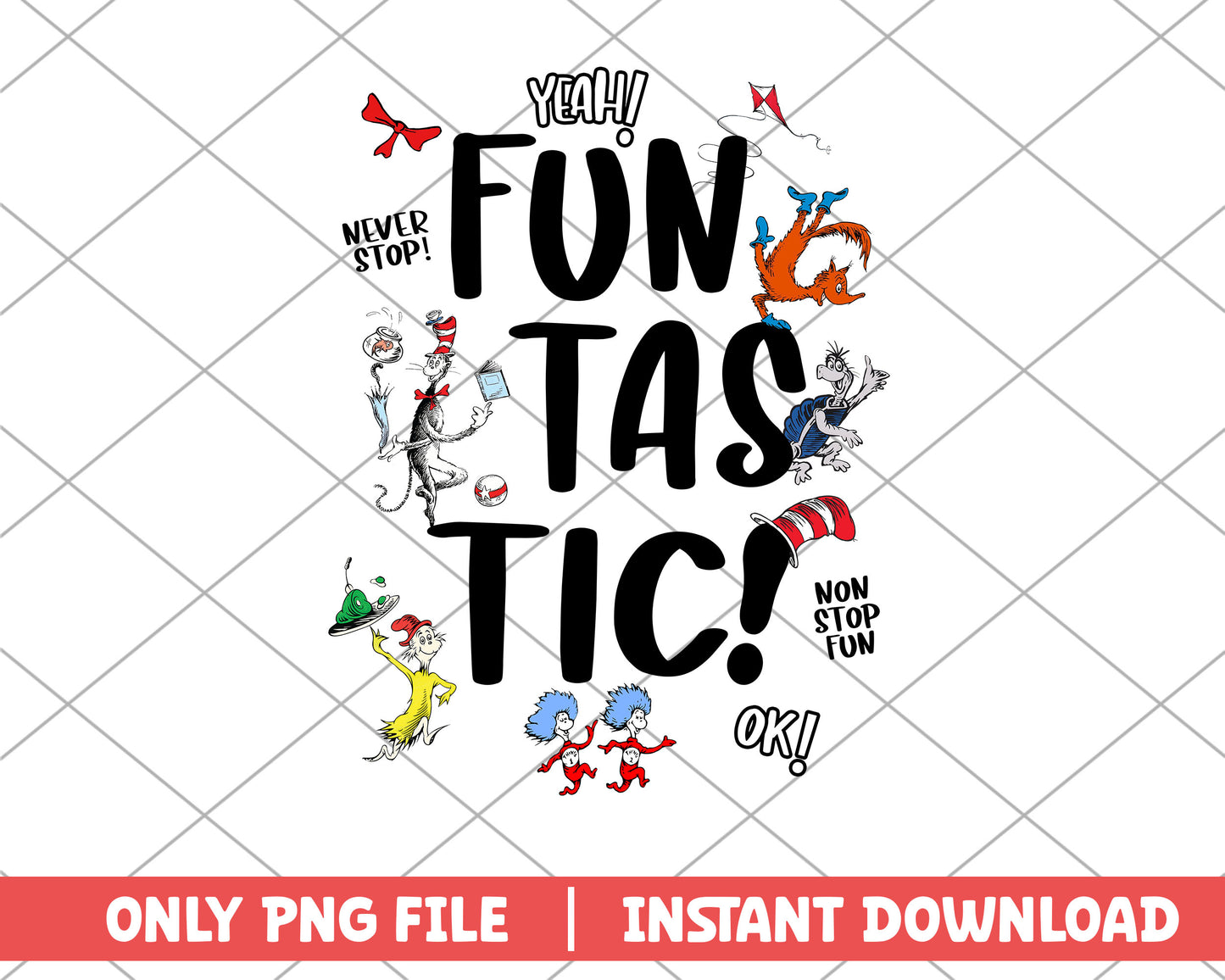 The cat in the hat funtastic png