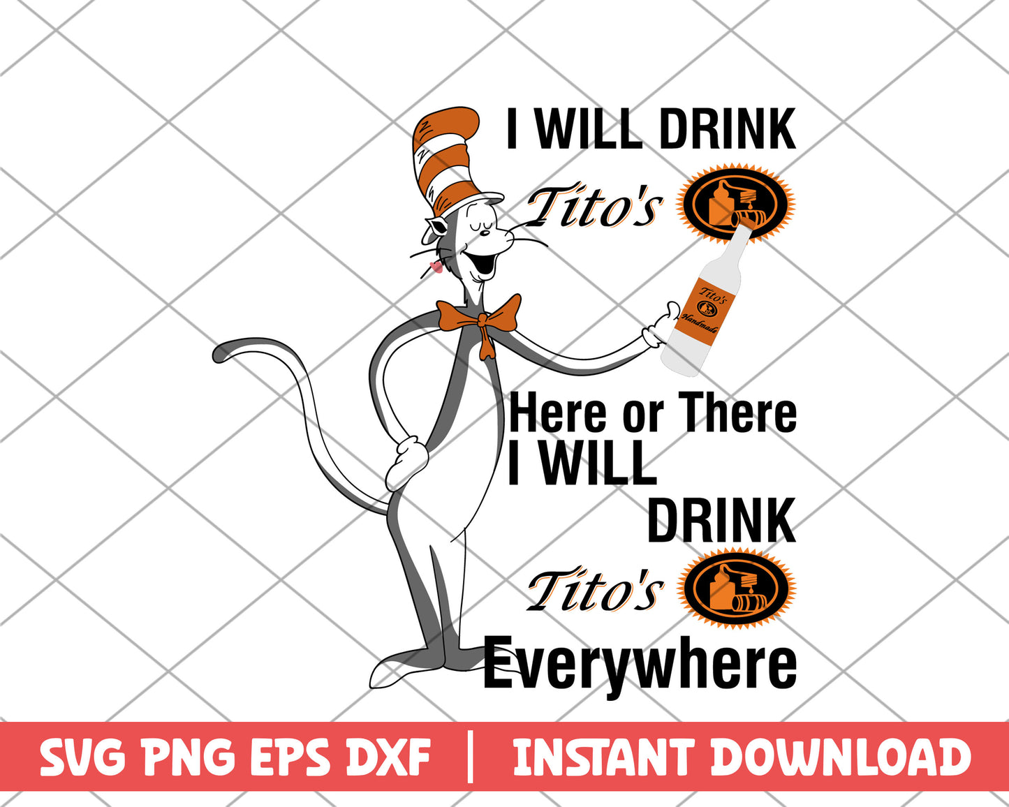 The cat in the hat tito's svg
