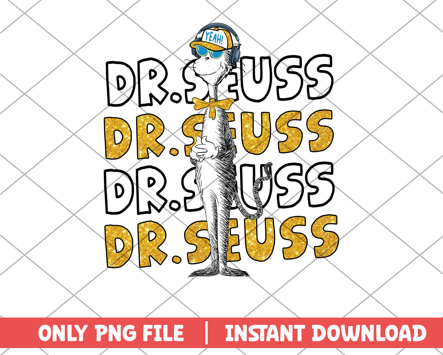 The cat in the yellow hat png