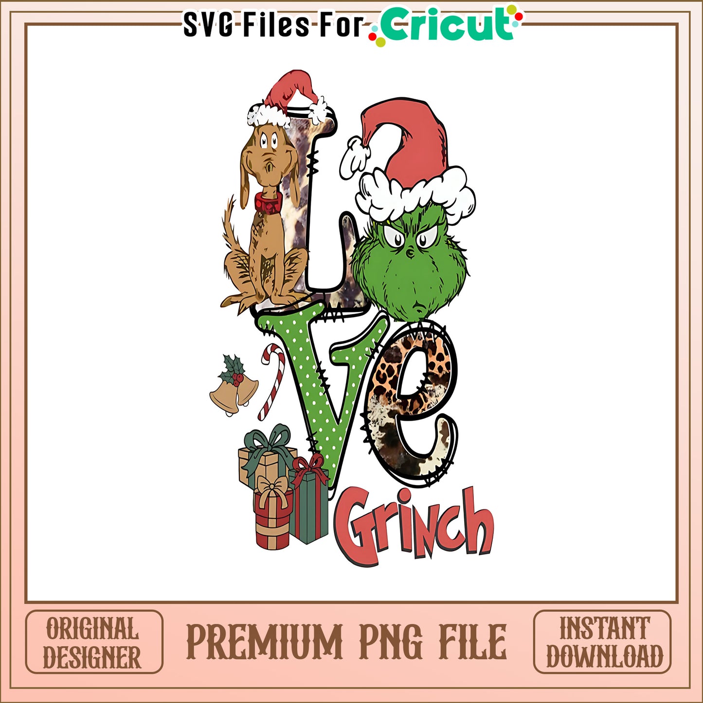 The grinch love max dogs svg, max the dog grinch svg