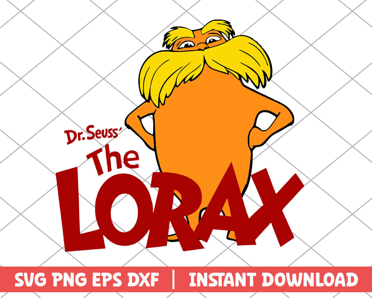 The lorax character dr.seuss svg