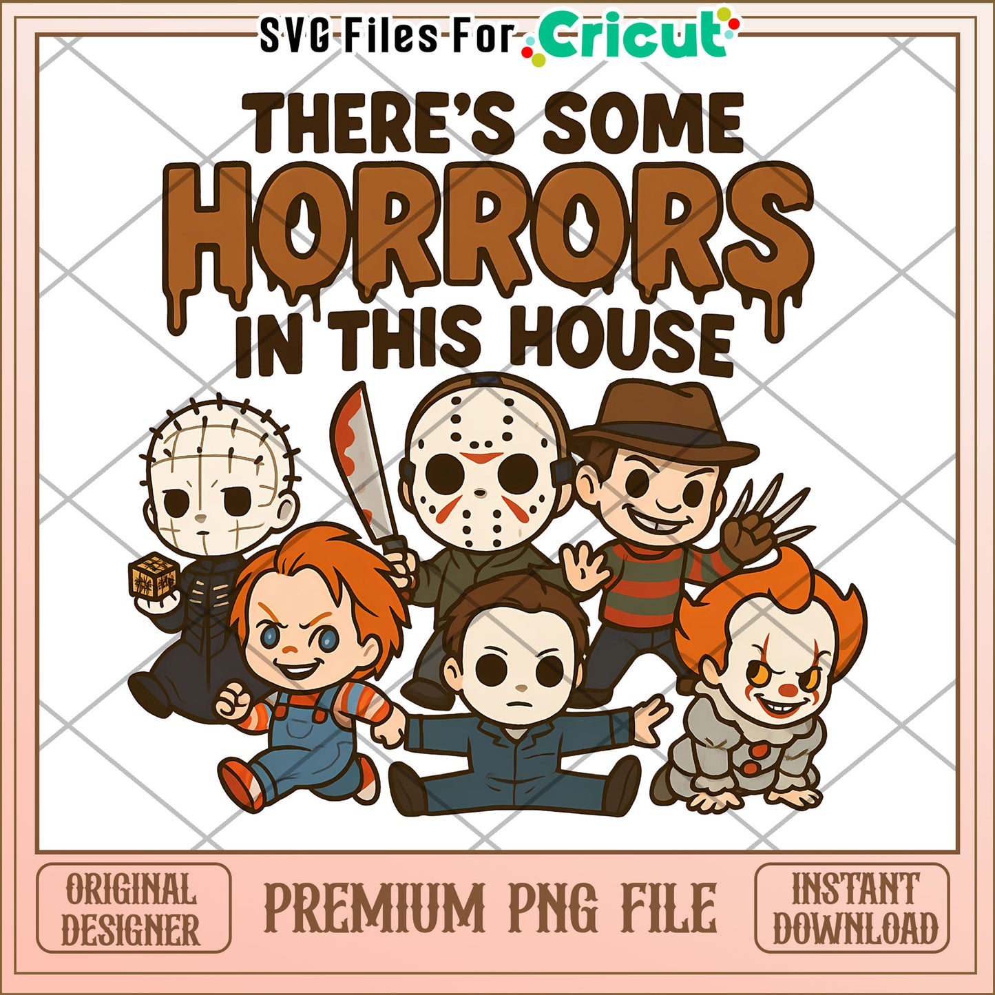 There's some horrors in this house png, halloween png, halloween season png