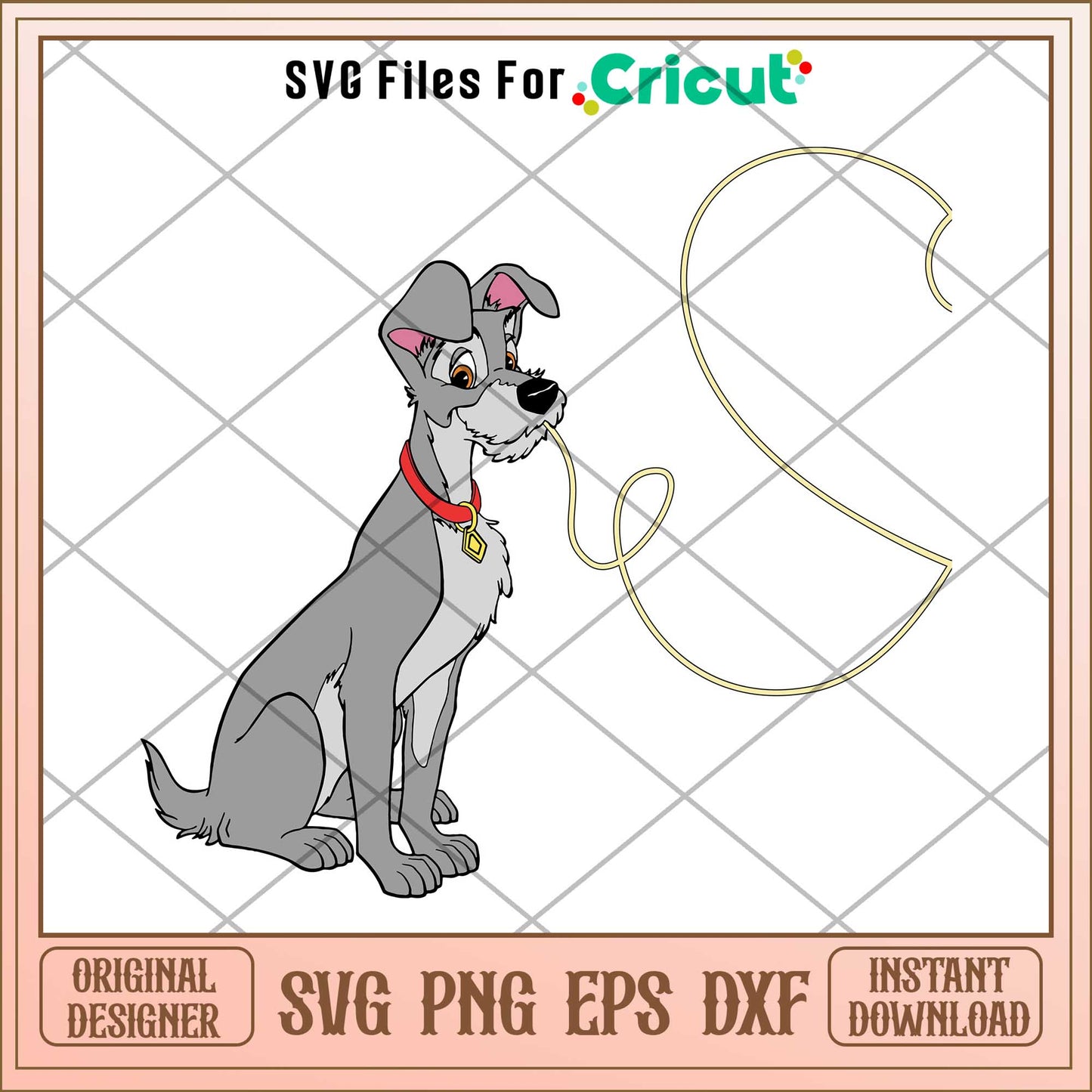 The tramp svg, disney character svg, digital download