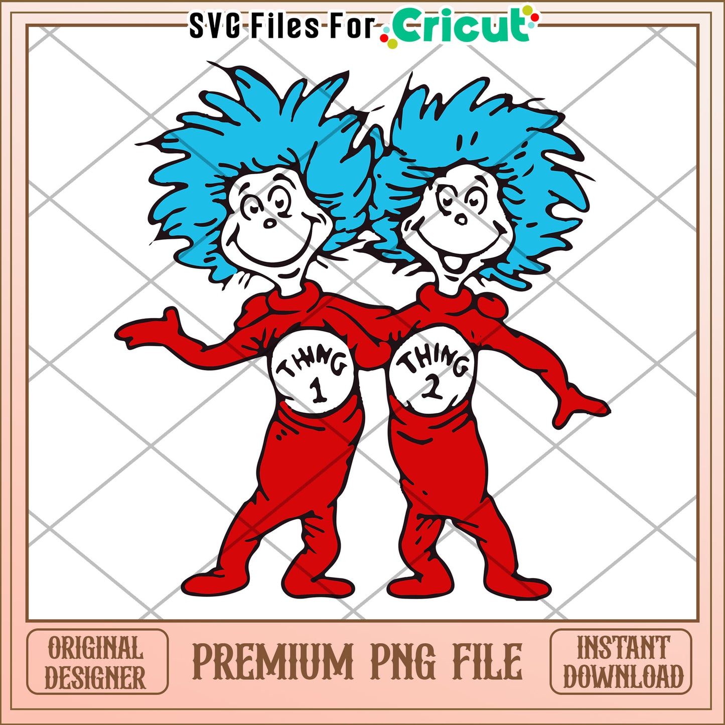 Thing 1 & 2 PNG Download