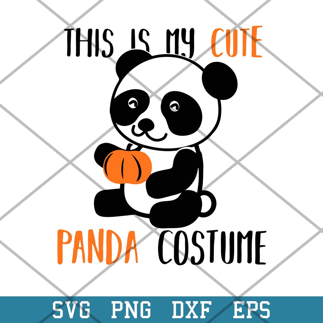 This Is My Cute Panda Costume Halloween Svg, Halloween Svg-Svgfilesforcricut
