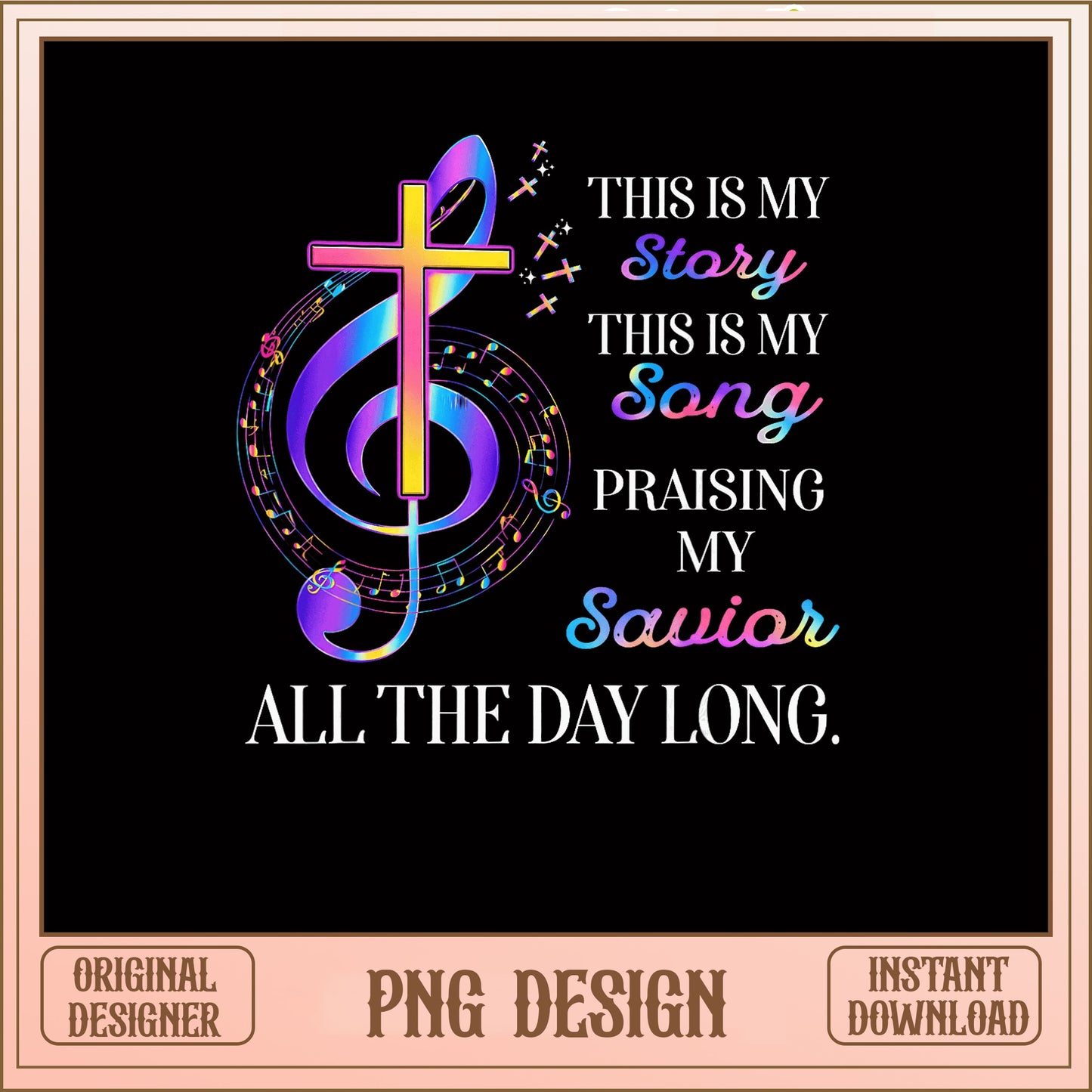 This Is My Story This Is My Song Christian PNG, Cross Music PNG, Faith PNG