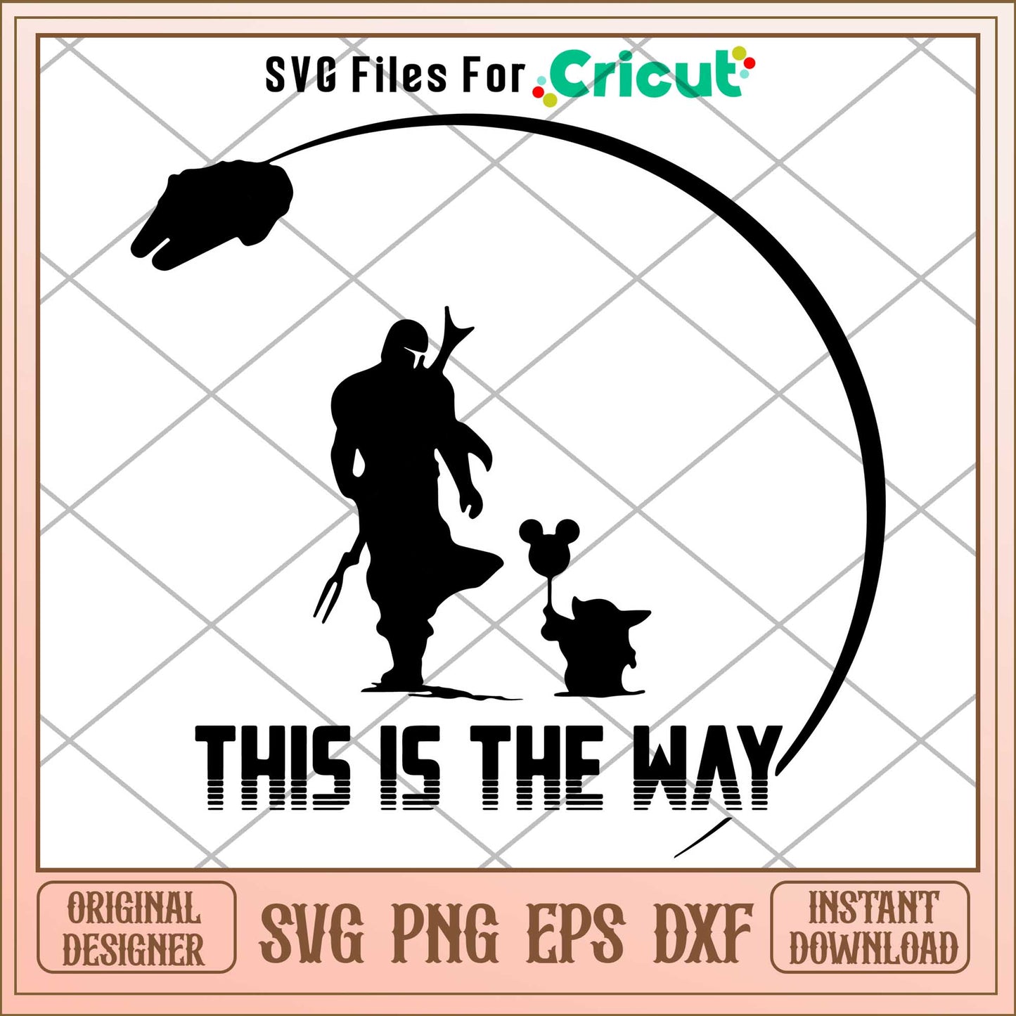 This is The Way Svg, The Mandalorian svg, digital download