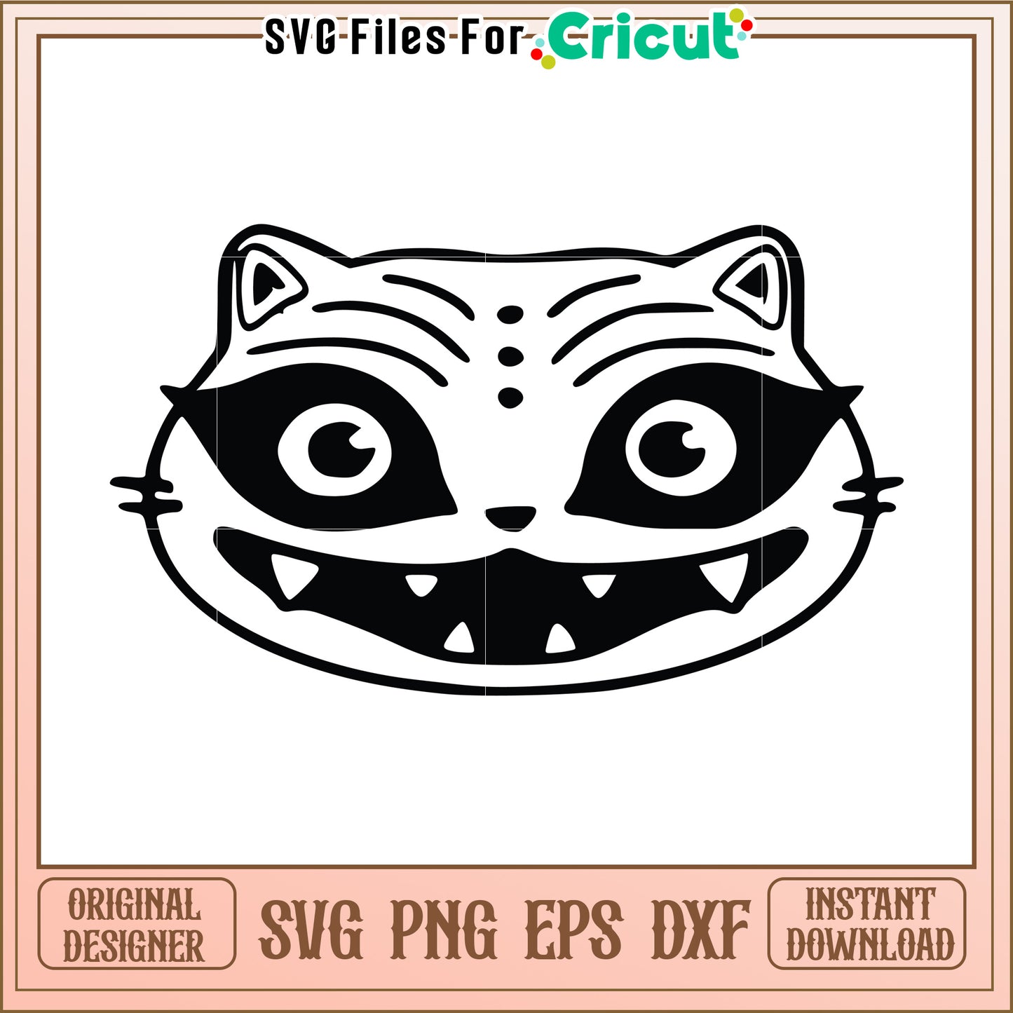 Tiger outline svg, kpop demon hunters svg, kpop cartoon songs svg