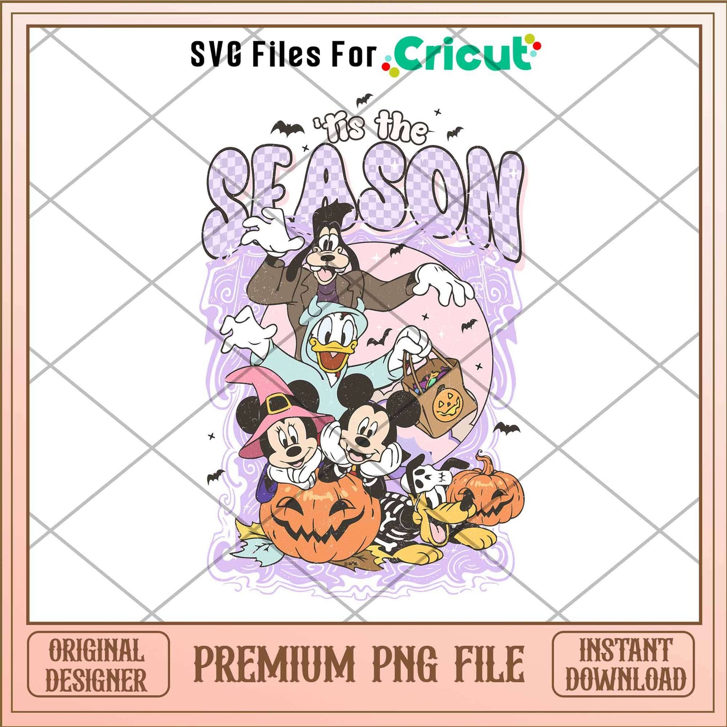 Tis the Season png, Disney characters png, Digital Download