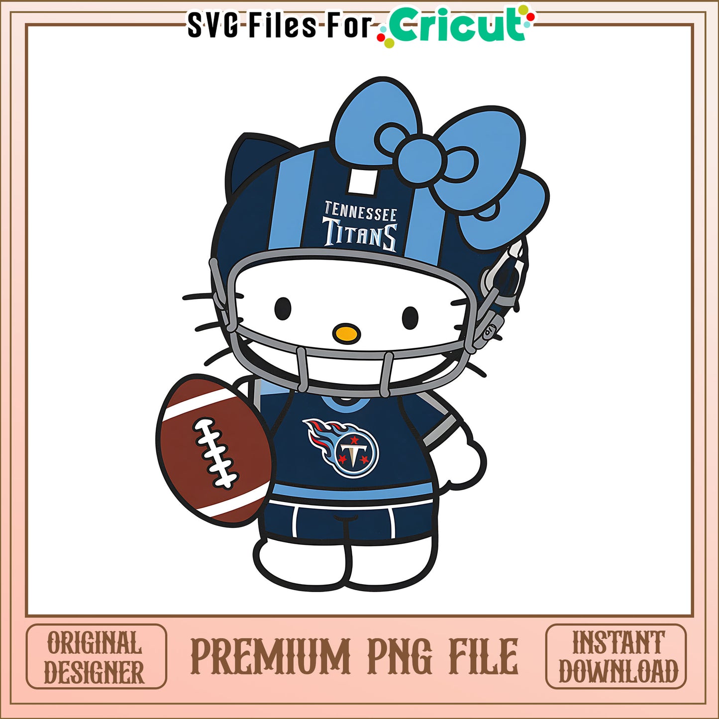 Titans Hello Kitty helmet png, Tennessee Titans png, NFL png