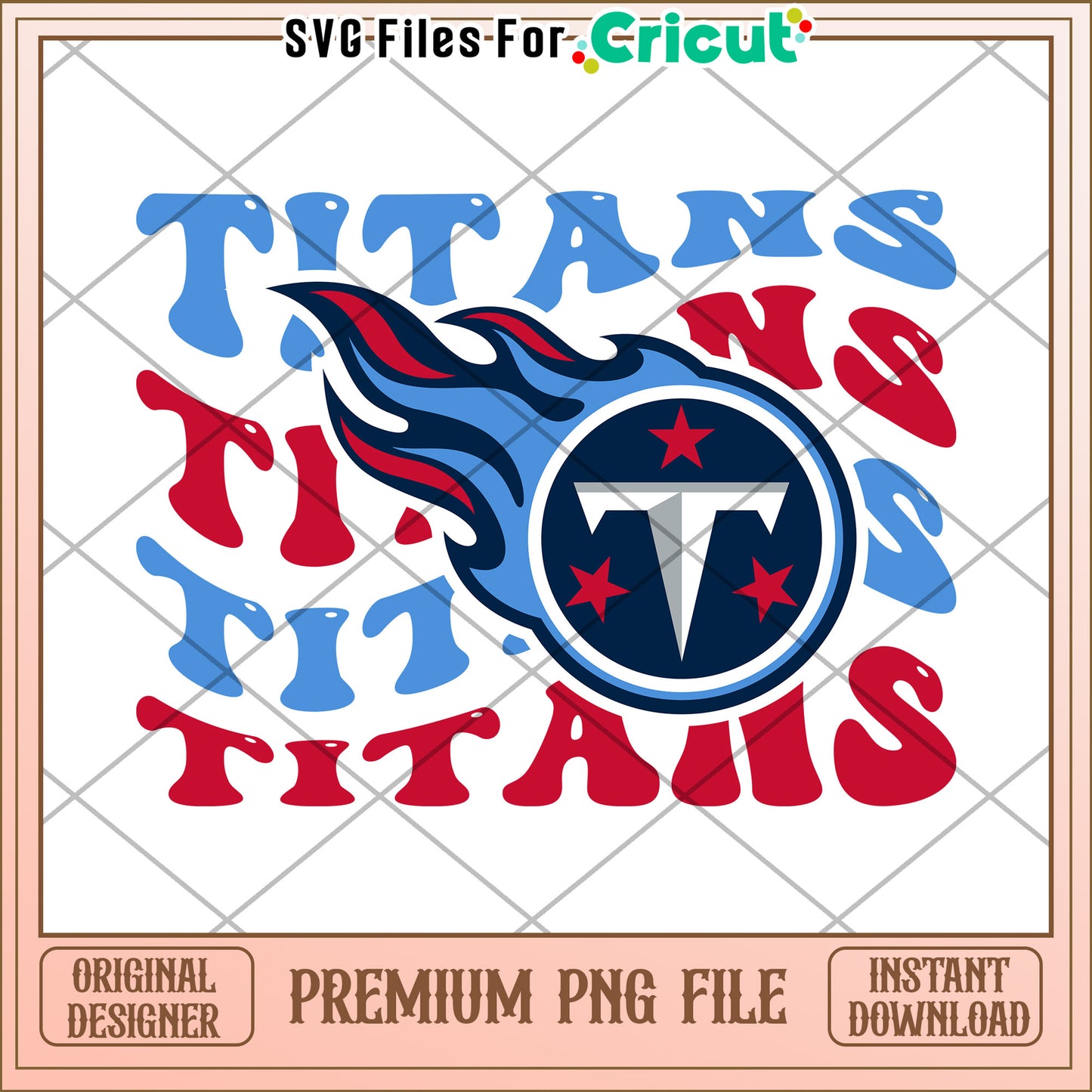 Titans Team Logo Design for Cricut Projects, High Quality PNG Download