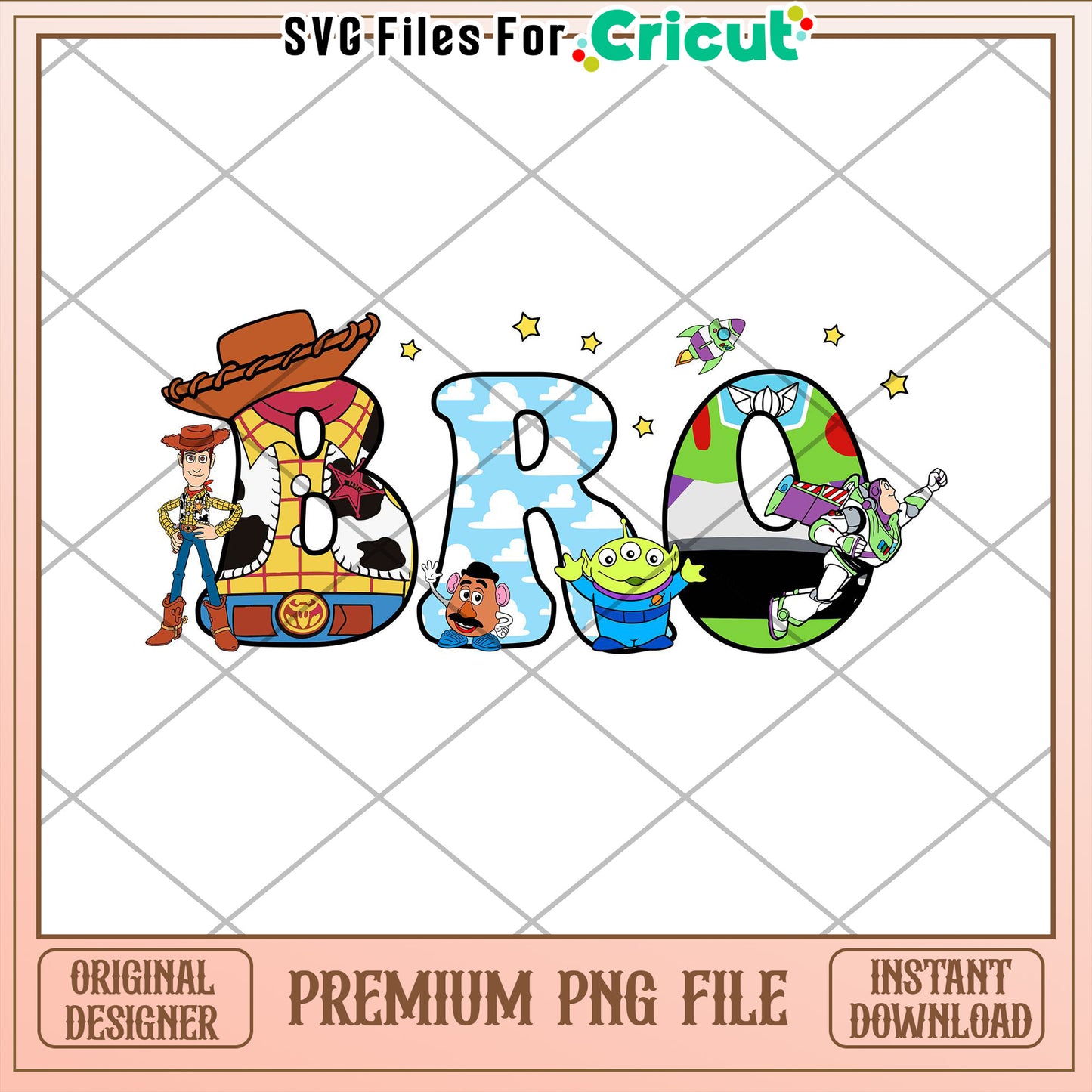 Toy Story Bro PNG Cricut File