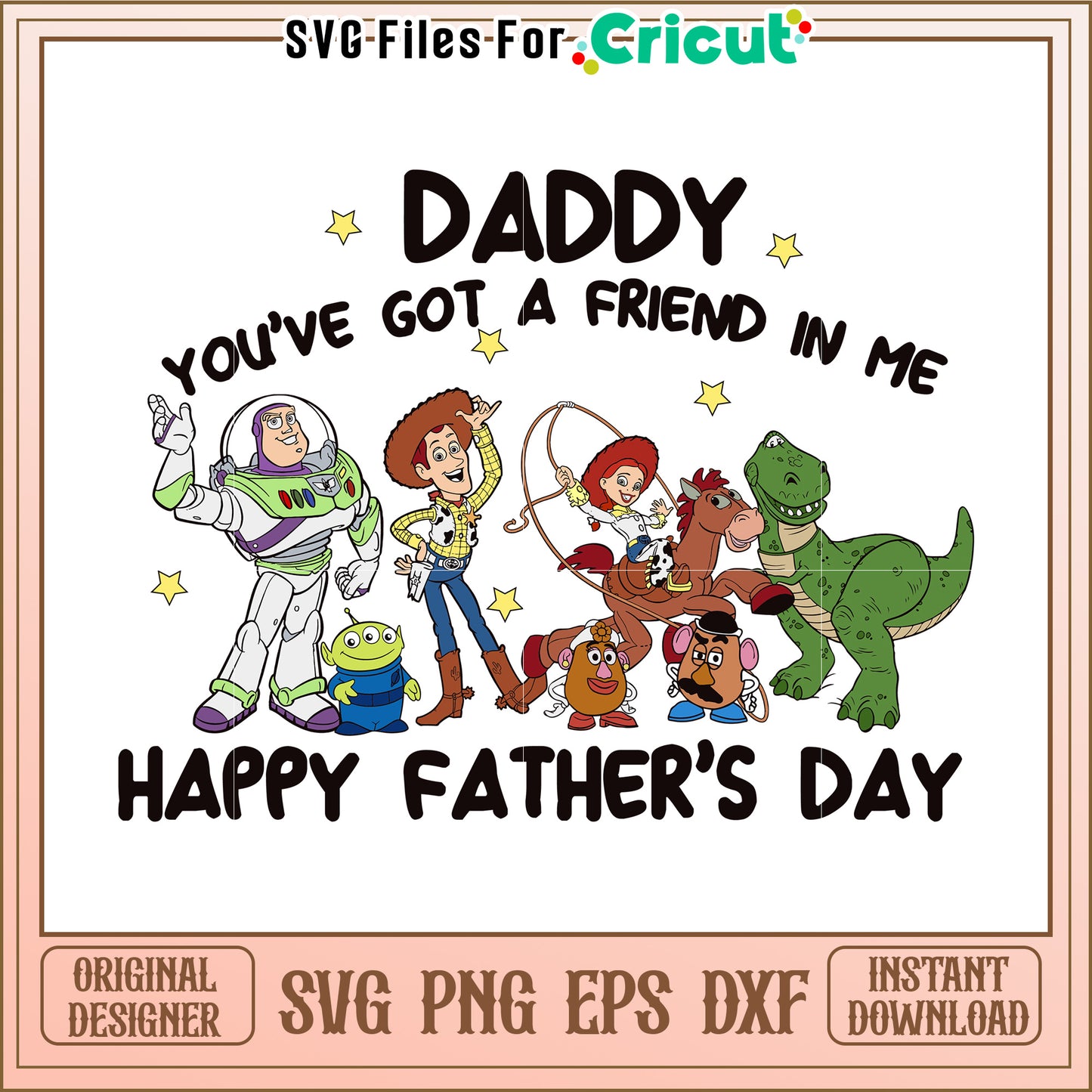 Toy Story Father's Day SVG Design