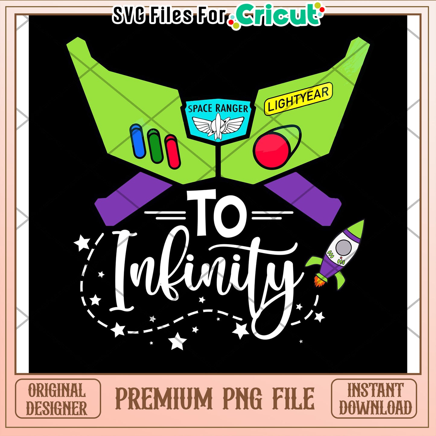 Toy Story To Infinity PNG Cricut