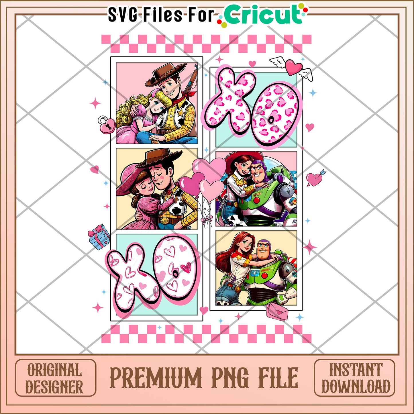 Toy Story Valentines PNG Sublimation