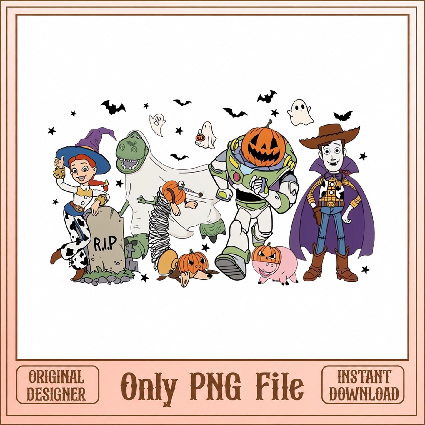 Toy Story Halloween SVG Bundle, Buzz Lightyear Woody SVG, PNG