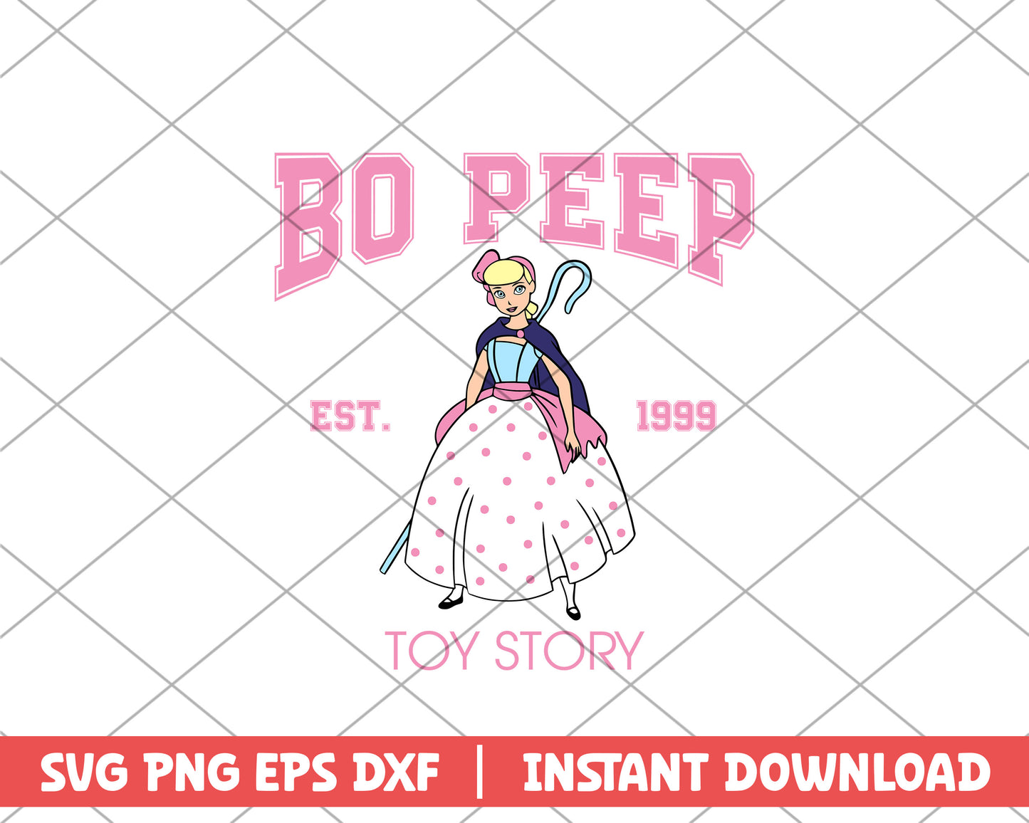 Toy story bo peep disney svg