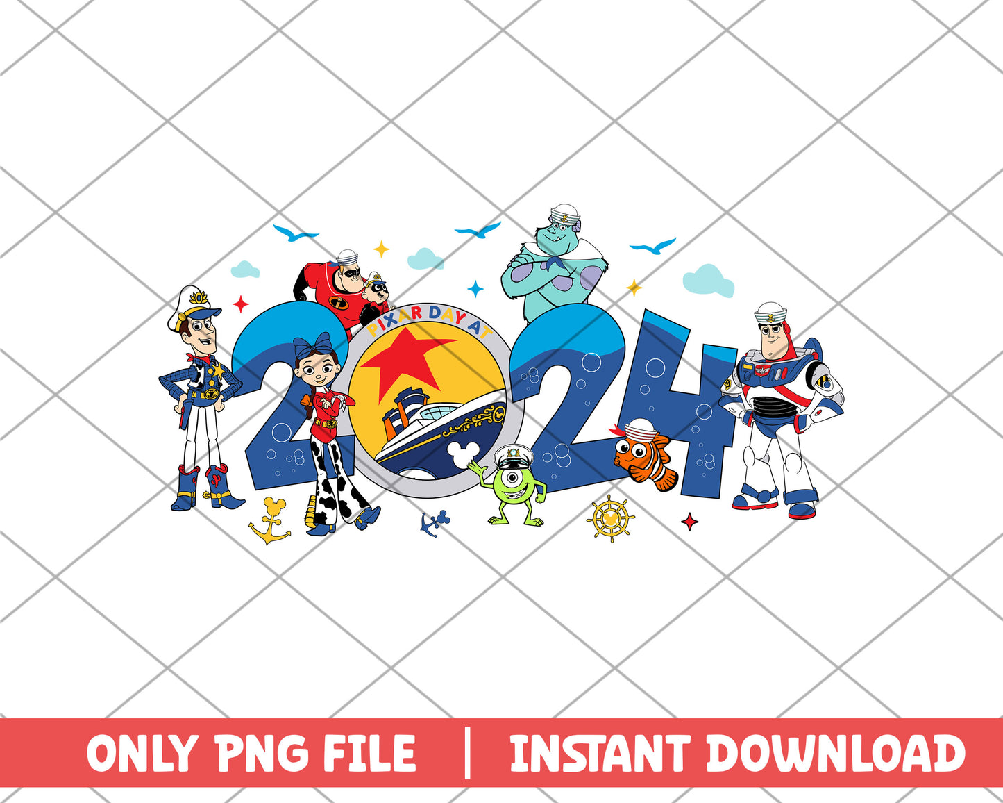 Toy story pixar day at 2024 disney png