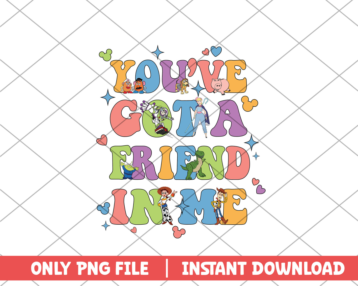 Toy story you've got a friend in me disney png