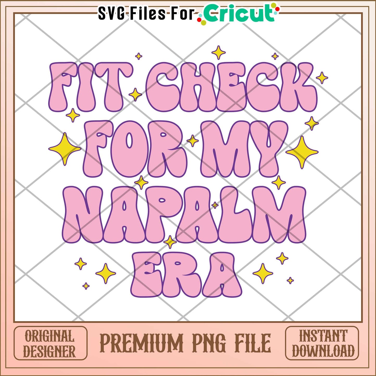 Tram fit check svg, napalm era aesthetic svg, trendy girl design svg