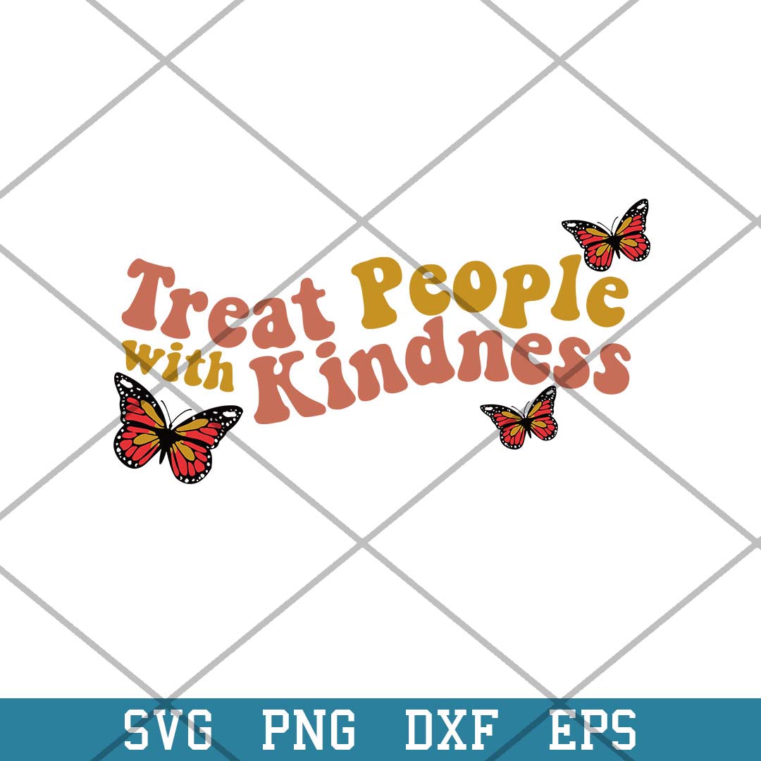 Treat People With Kindness Svg, Buffterfly Halloween Svg-Svgfilesforcricut
