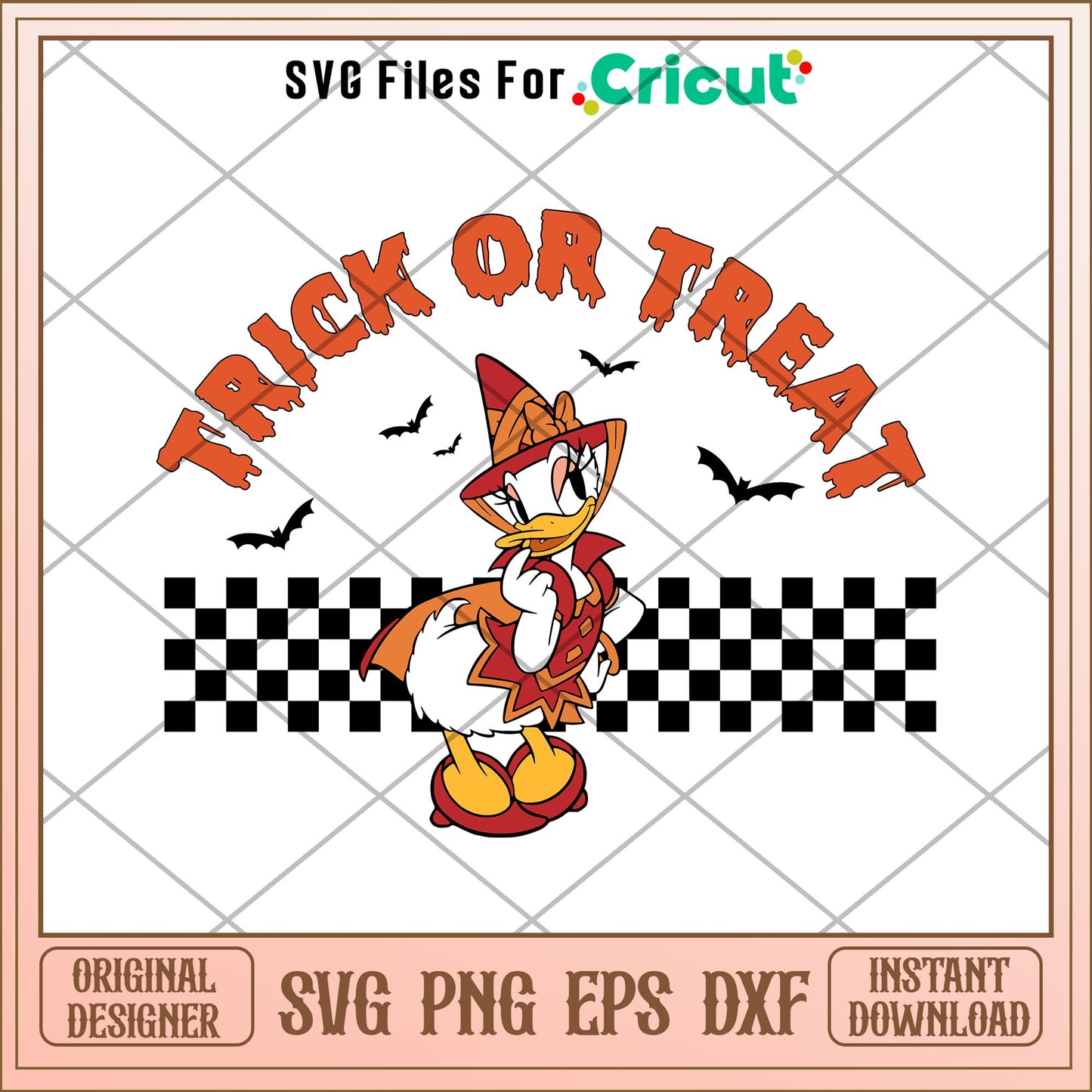 Trick Or Treat Duck daisy svg, Disney characters svg, Digital Download