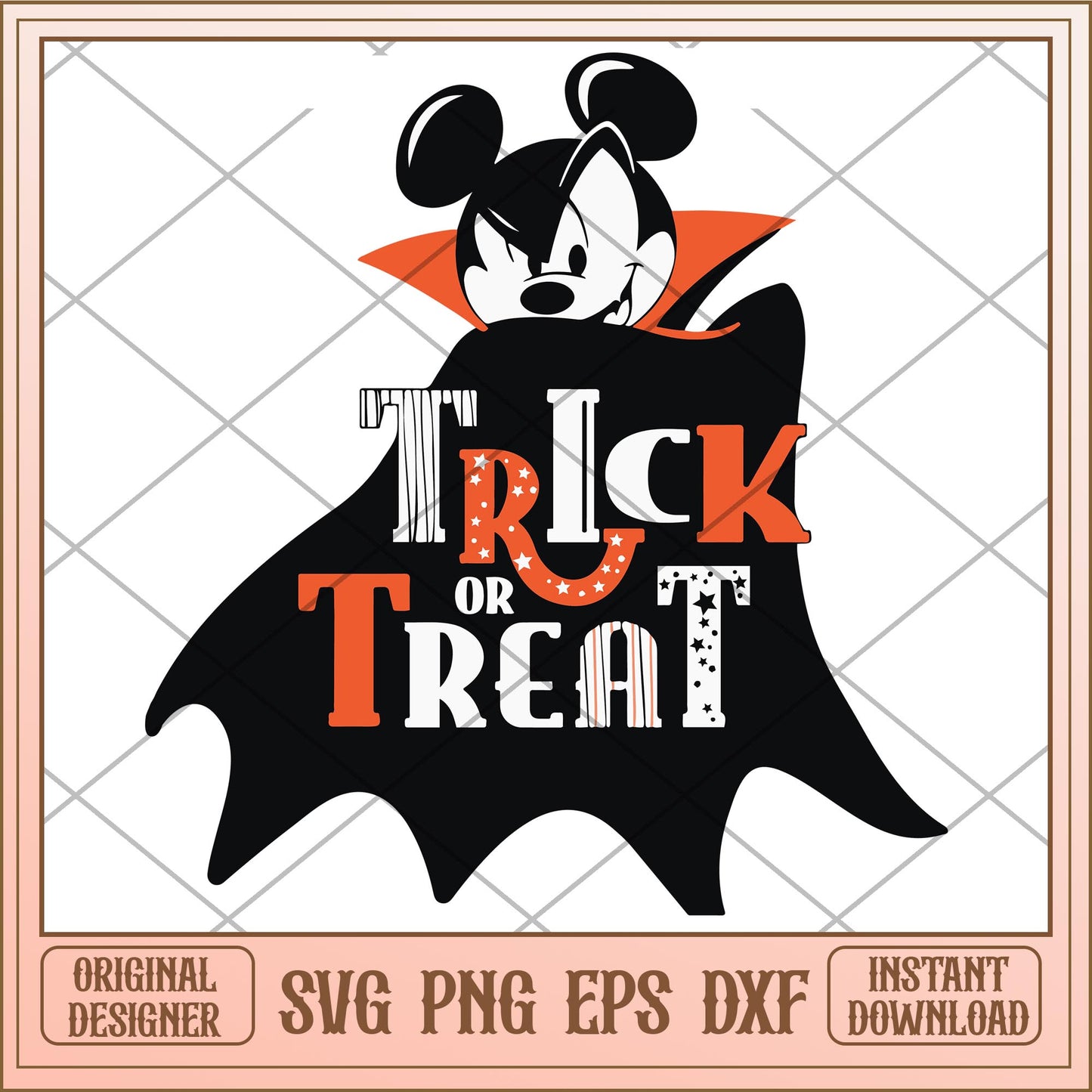 Trick or treat disney halloween svg, Disney characters svg, Digital Download