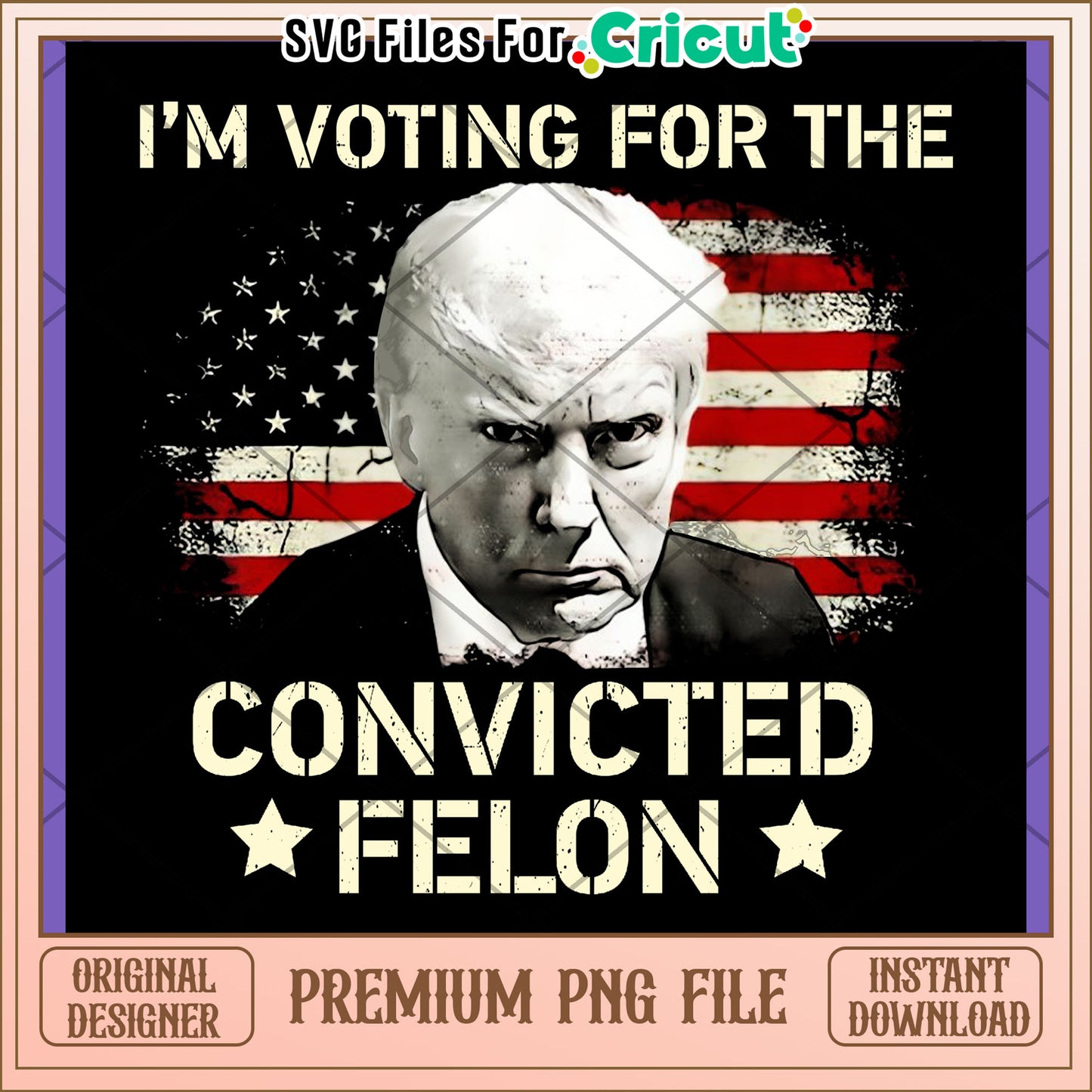 Trump Convicted Felon PNG Image Download