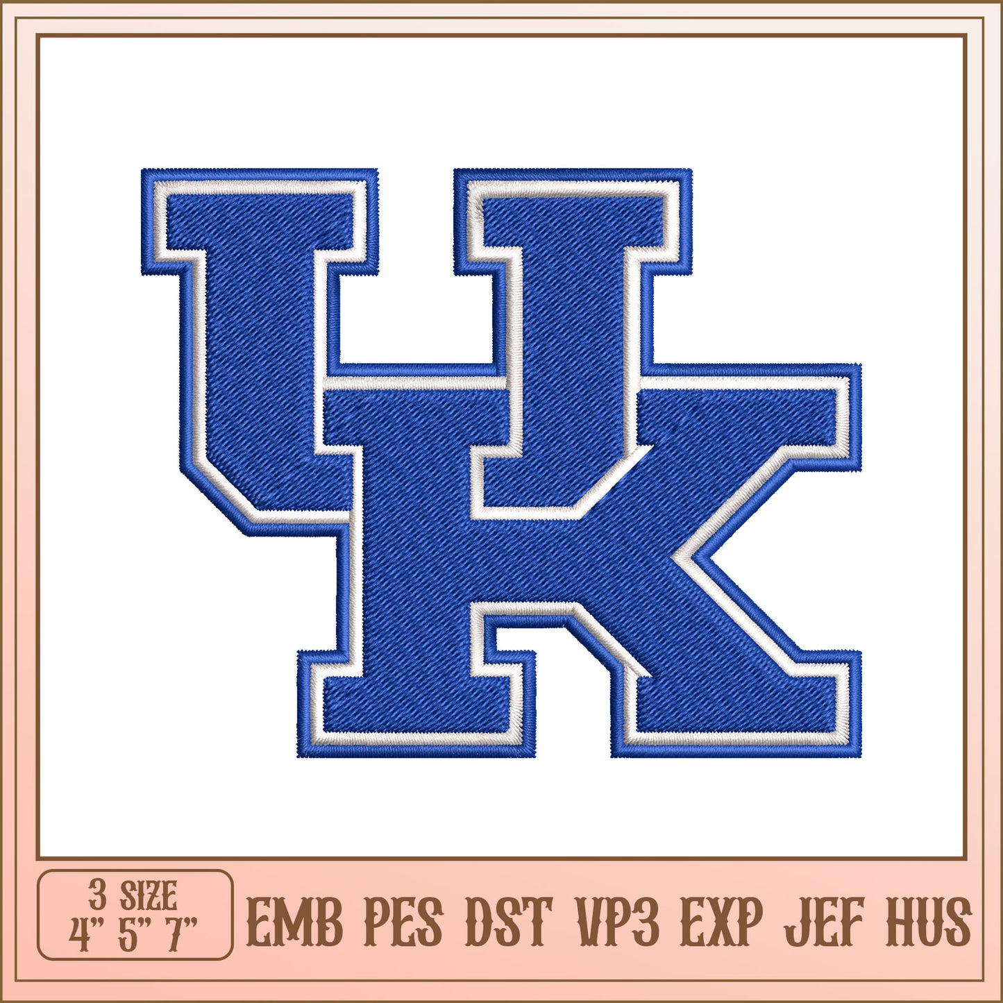 UK Embroidery Design - 3 Sizes