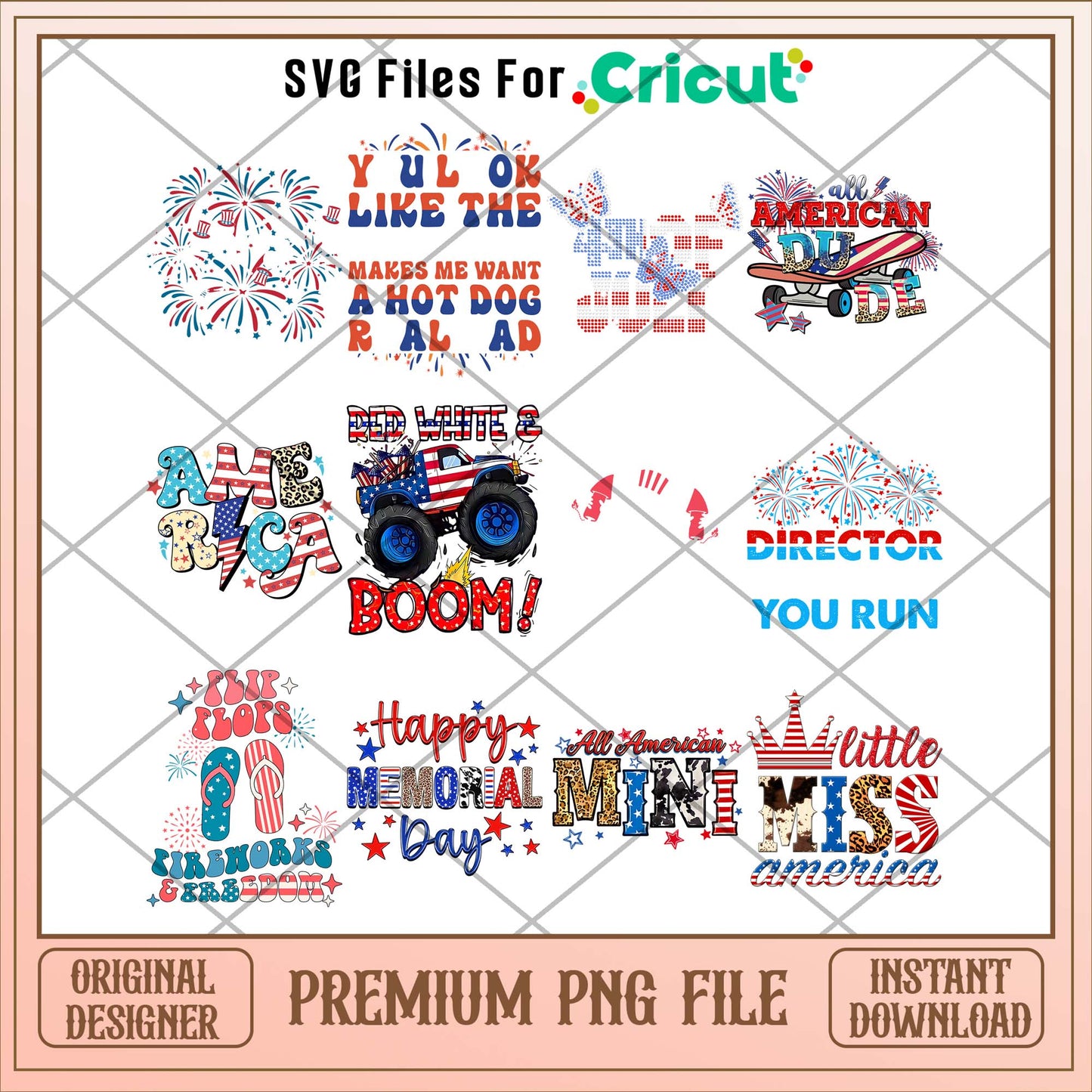 USA 4th of july png bundle, USA day png - Svgfileforcricut