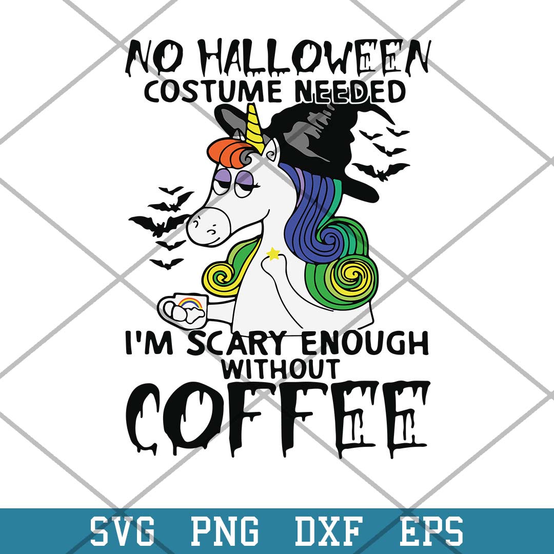 Unicorn No Halloween Svg, Halloween Svg-Svgfilesforcricut