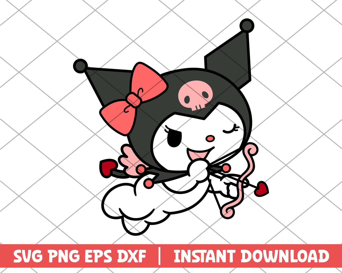 Valentine Kuromi svg