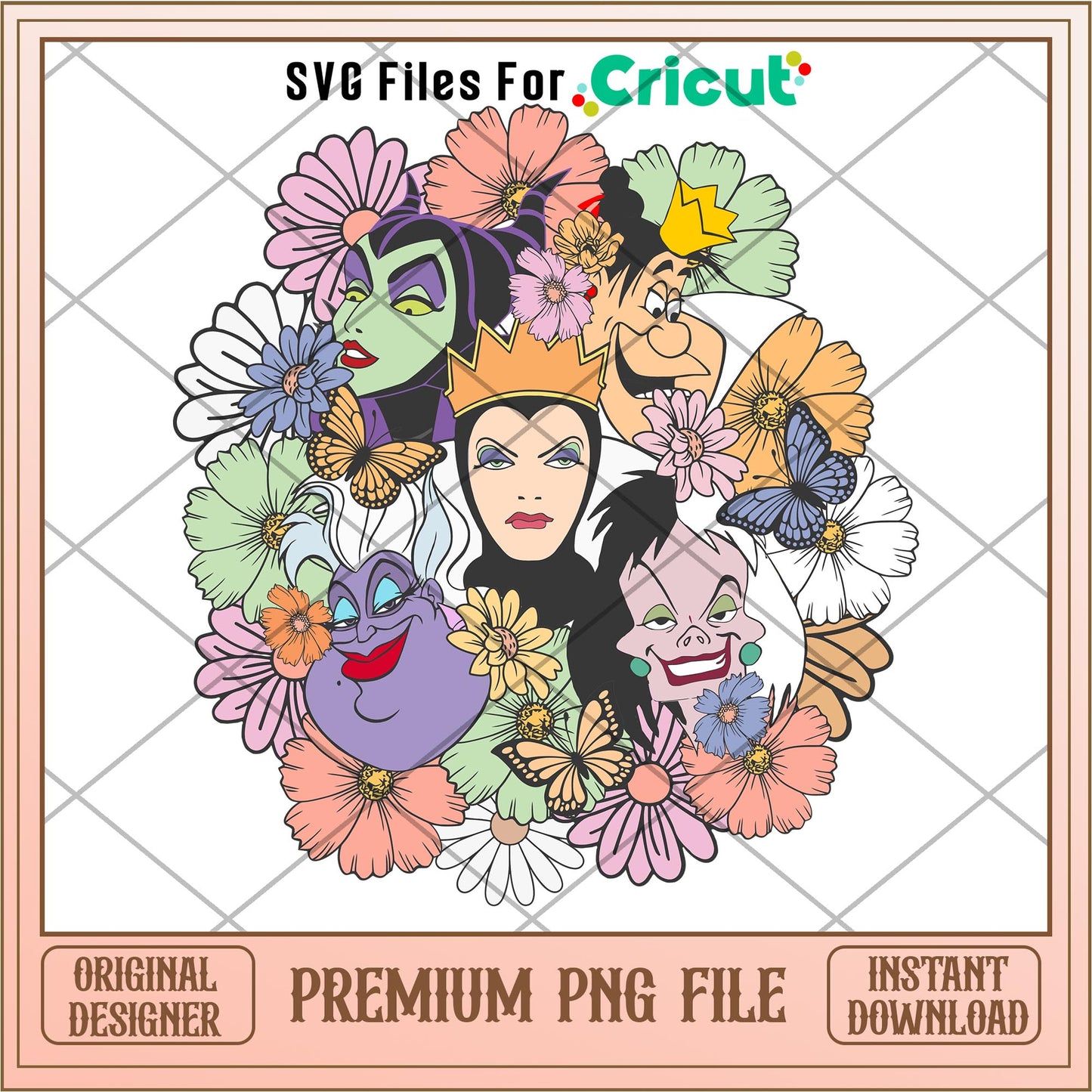 Villain Halloween png, Disney characters png, Digital Download