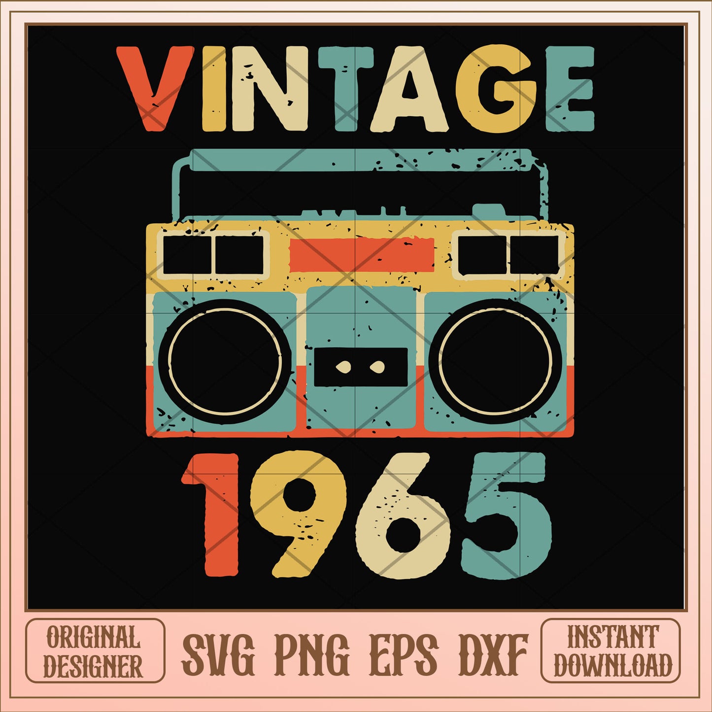 Vintage November 1965 svg, vintage svg, birthday svg