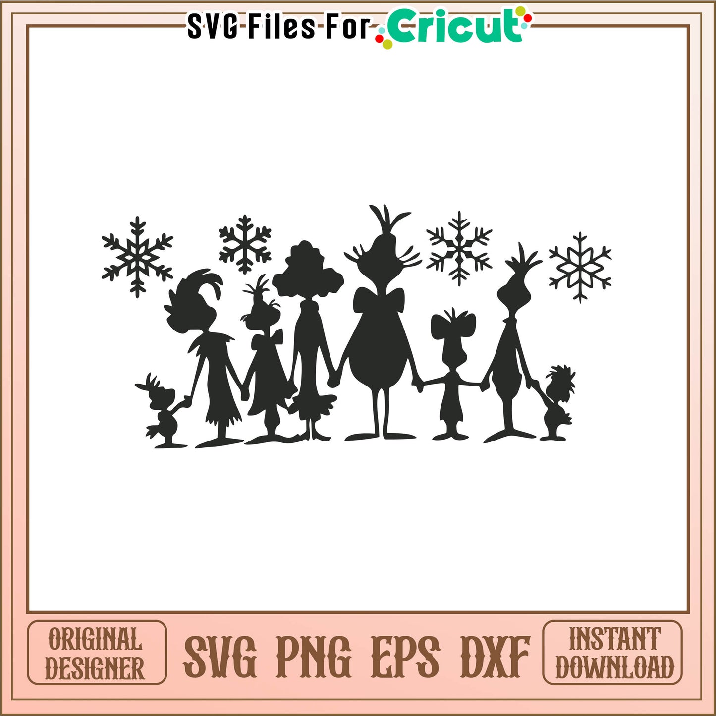 Vintage grinch family christmas svg, grinch pajamas family svg