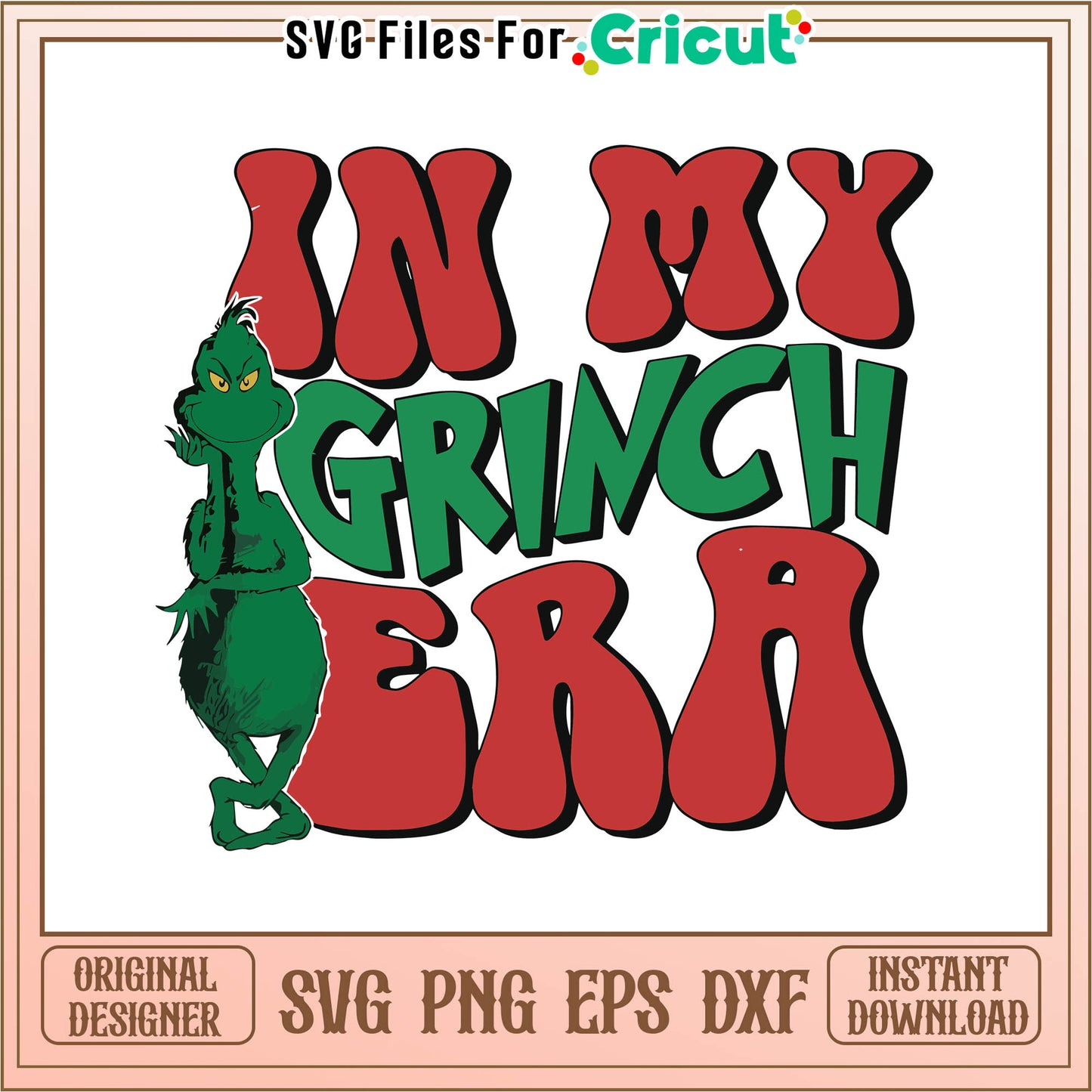 Vintage in my grinch era retro svg, grinch characters svg