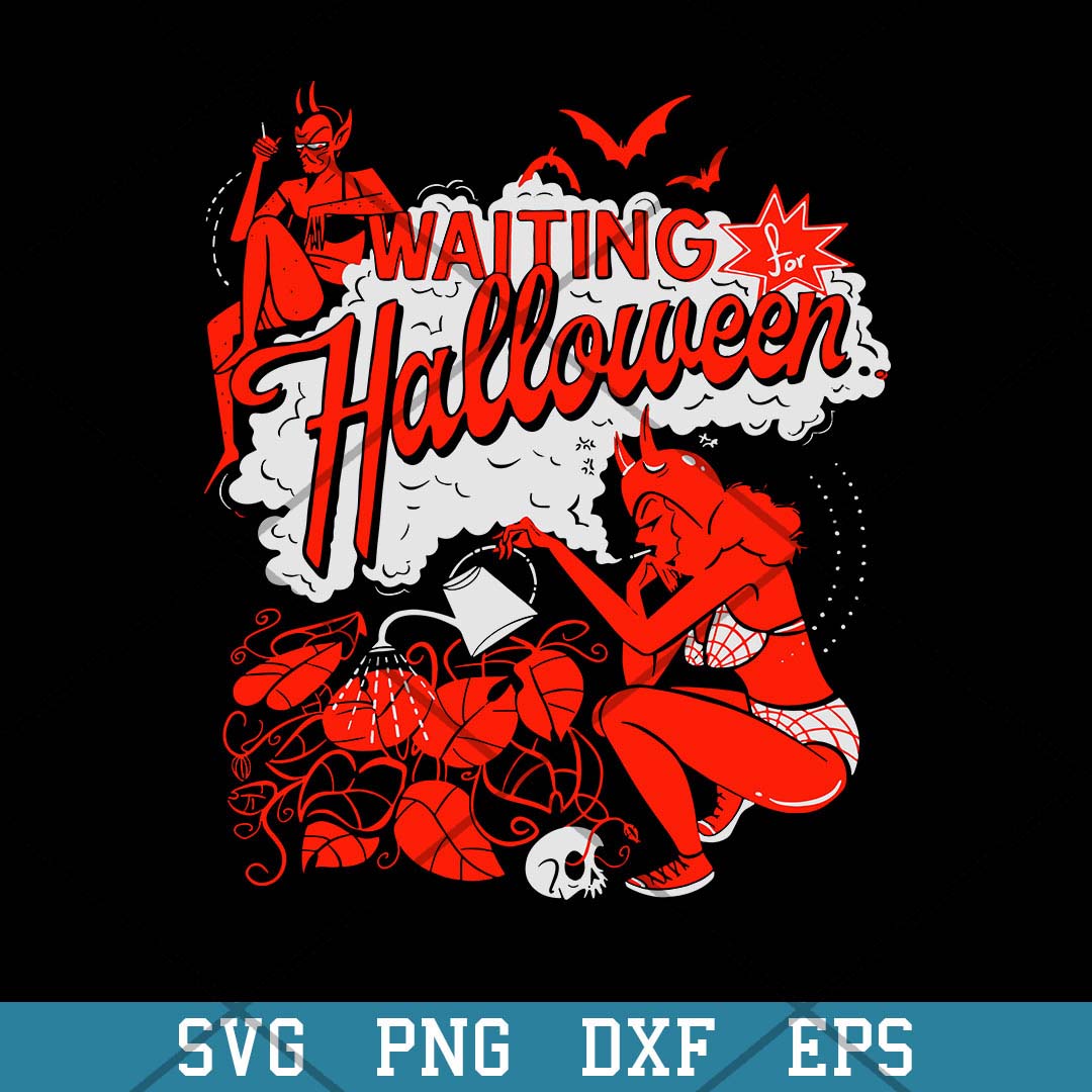 Waiting For Halloween Svg, -Svgfilesforcricut