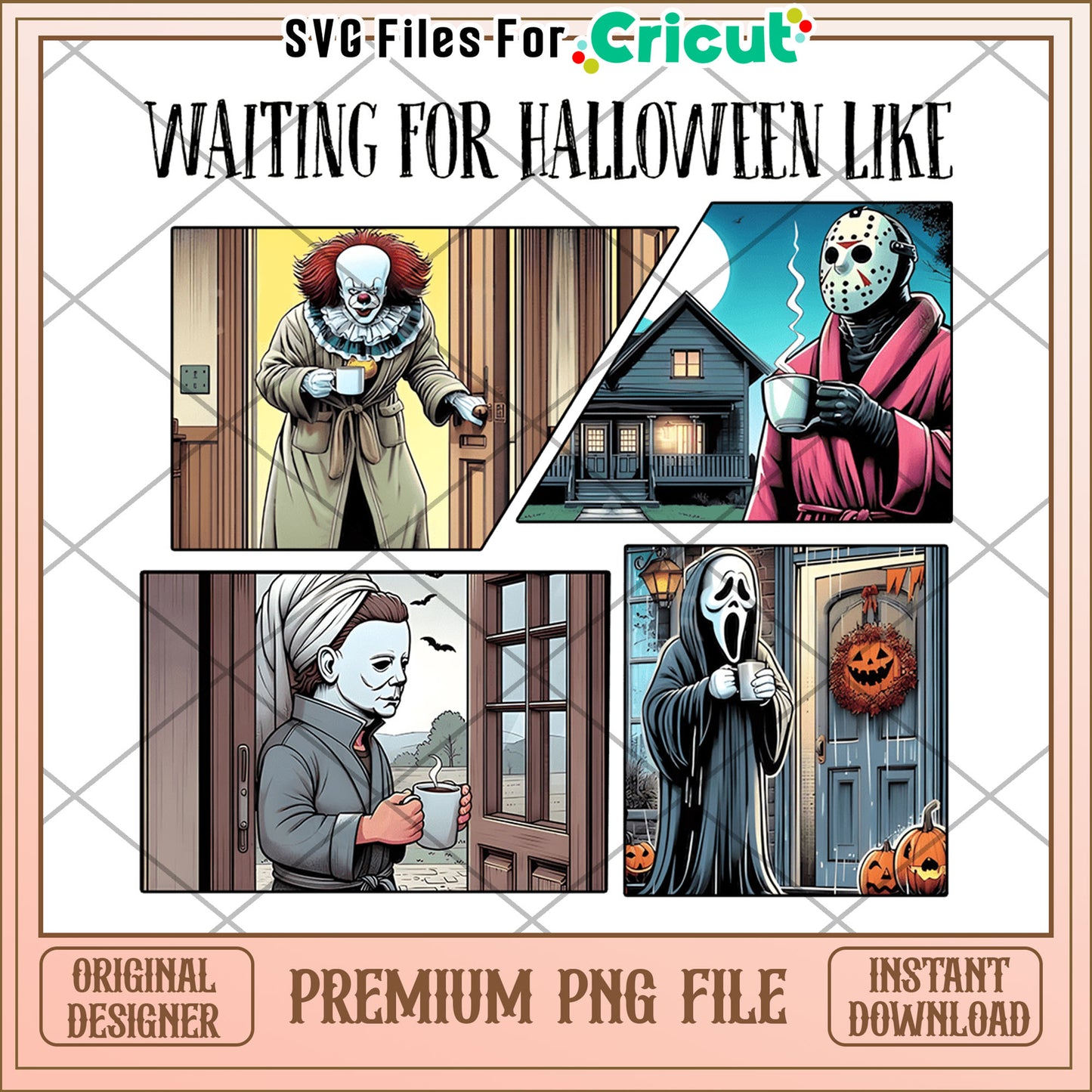 Waiting for halloween like design png, horror movie characters png, horror movie png