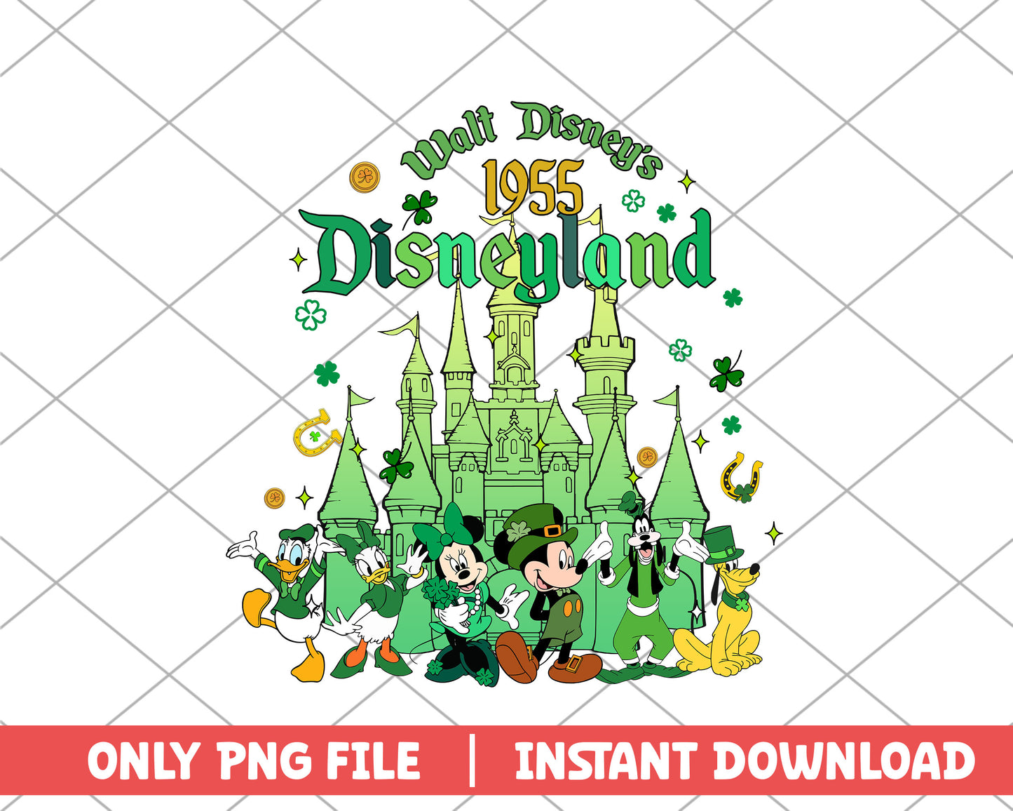 Walt Disney's 1945 disneyland st.patrick day png