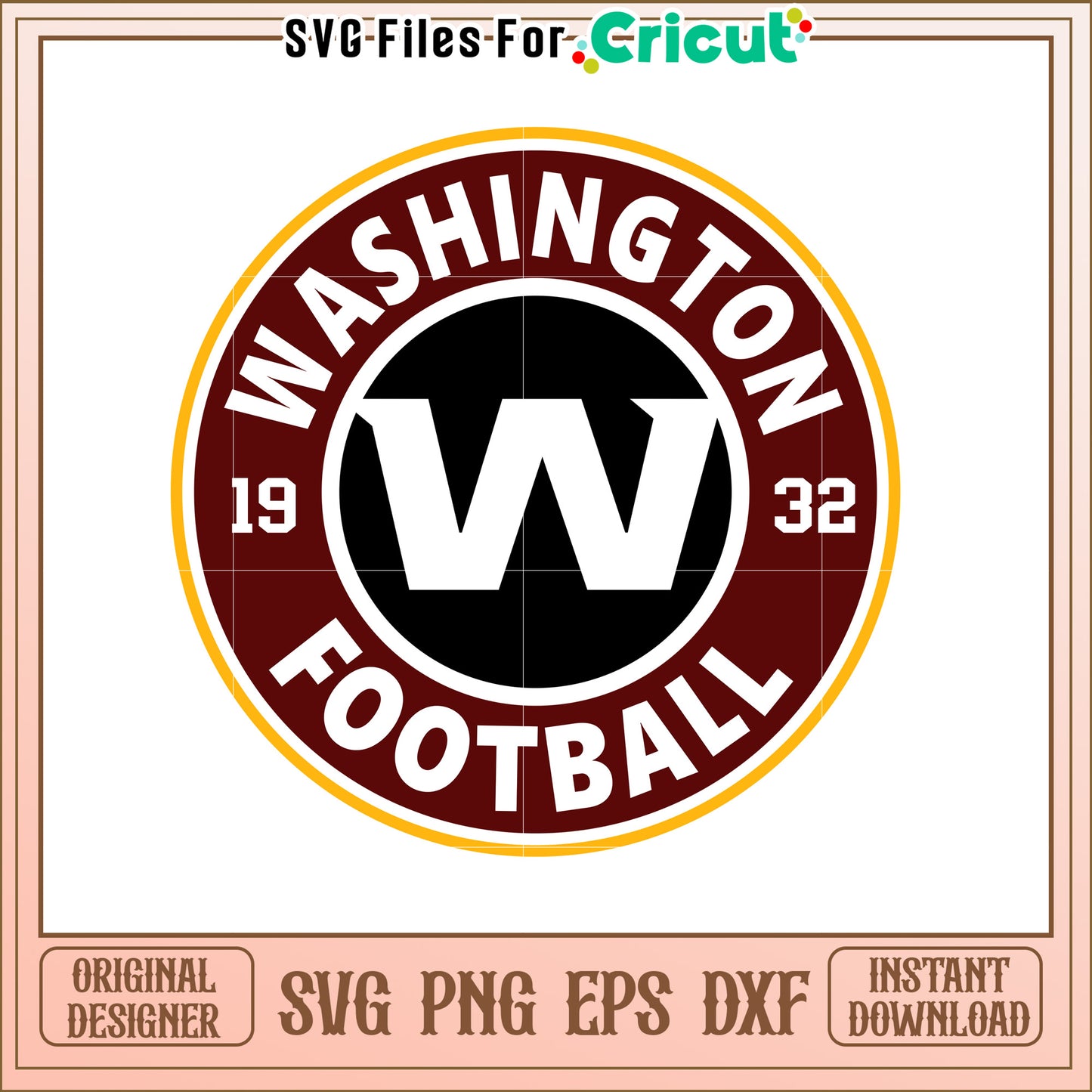 Washington Football SVG Design