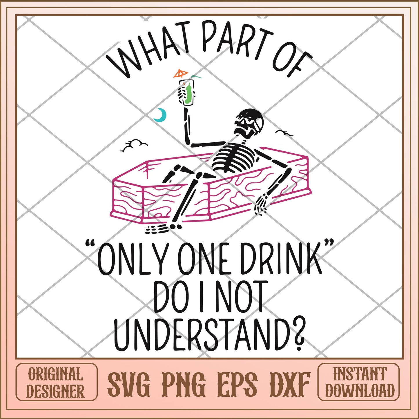 What part of only one drink do i not understand svg, halloween characters svg, digital download