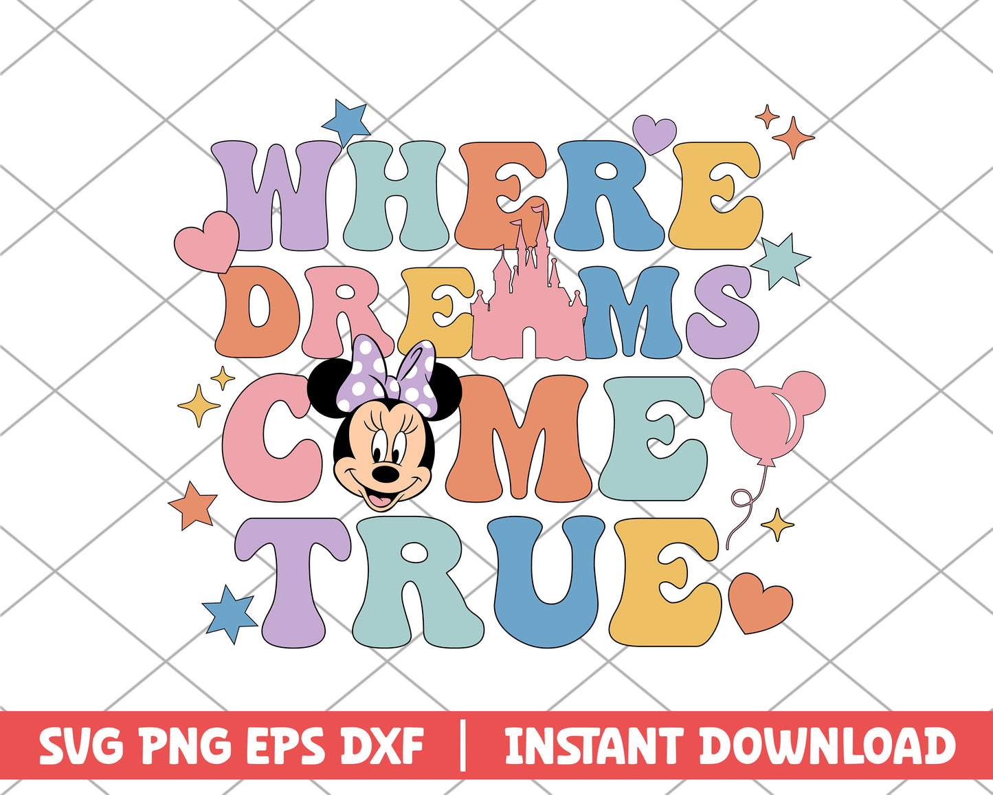 Where dreams come true disney svg